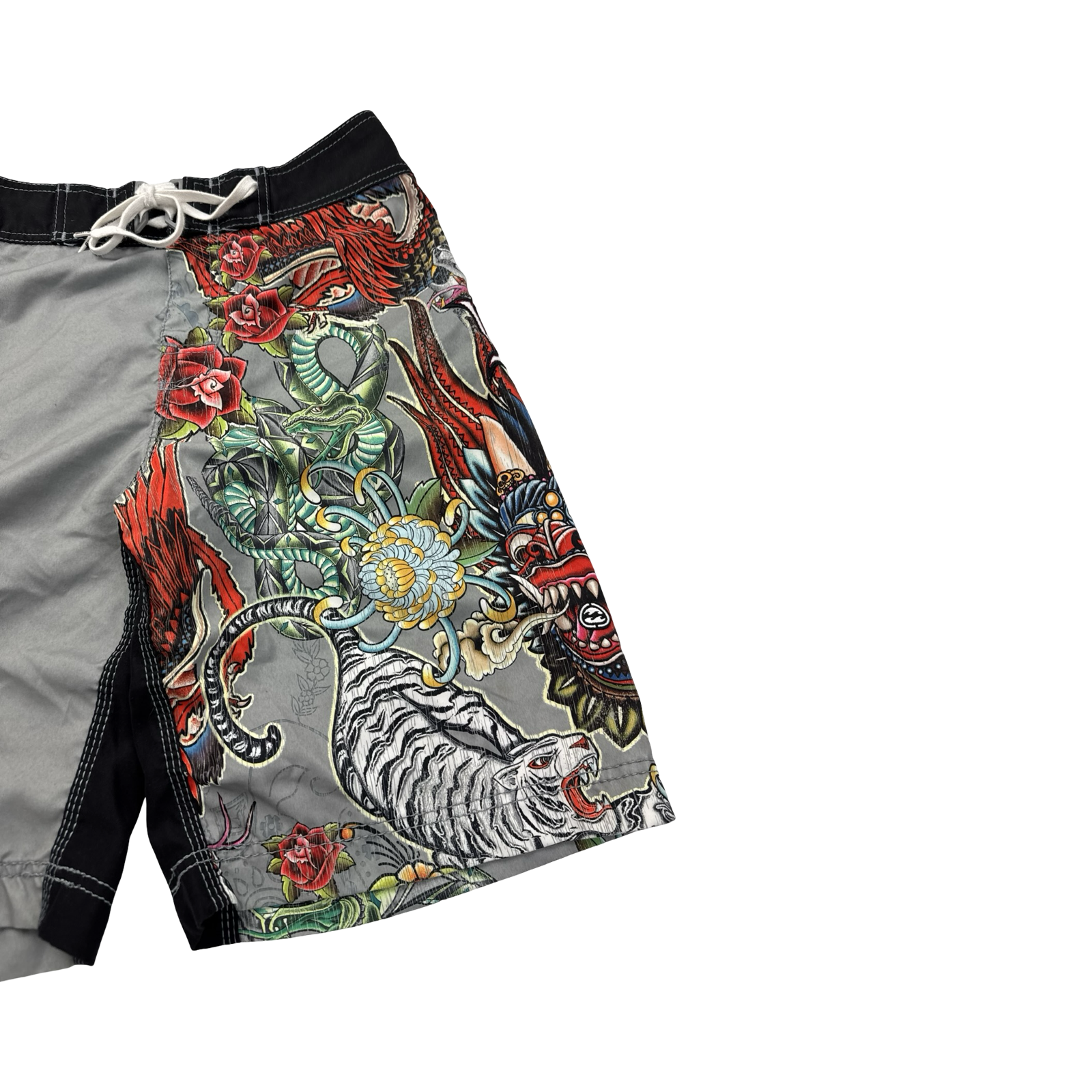 Y2K Billabong Surf Tattoo Board Shorts