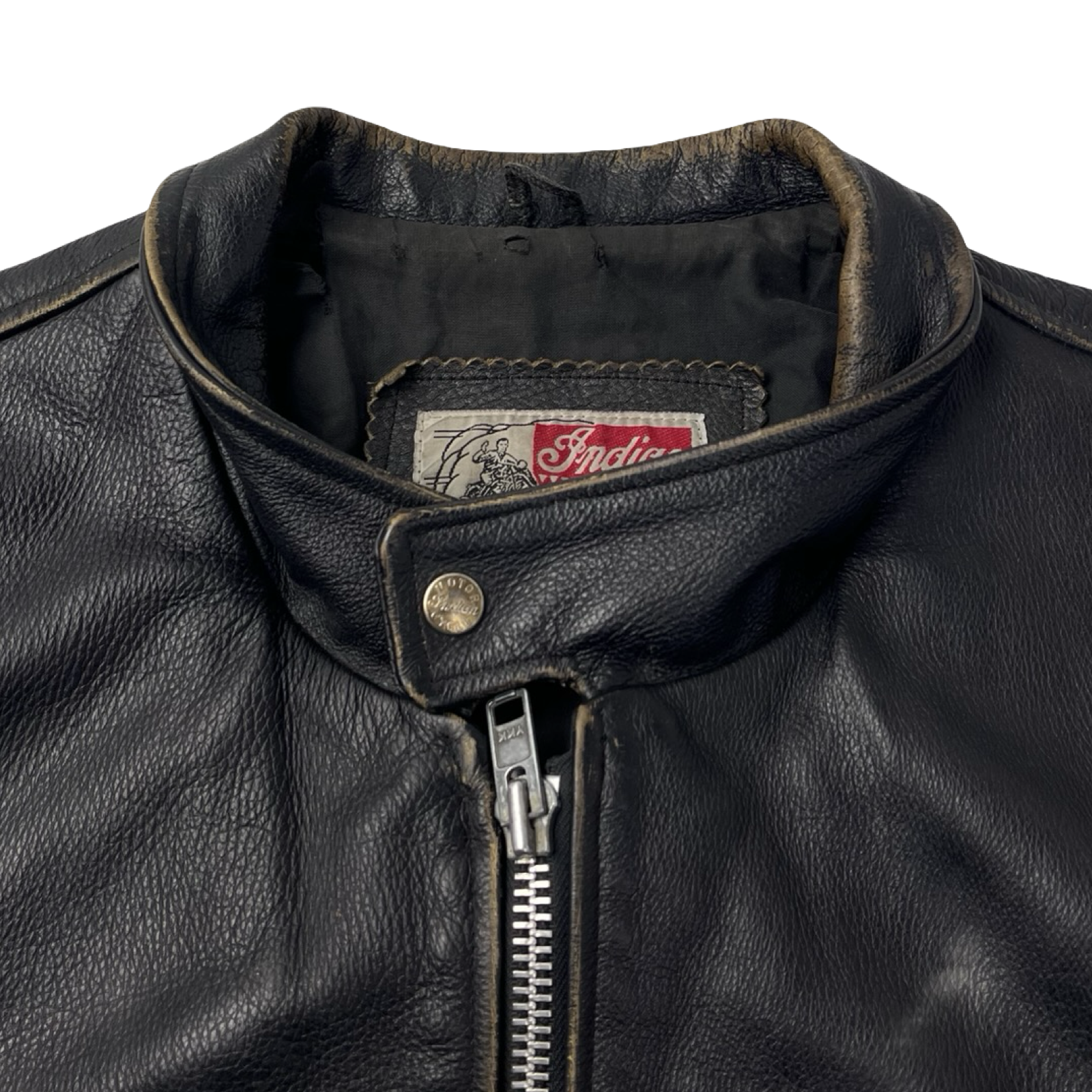 Vintage Indian Motorcycles Heavy Leather Jacket