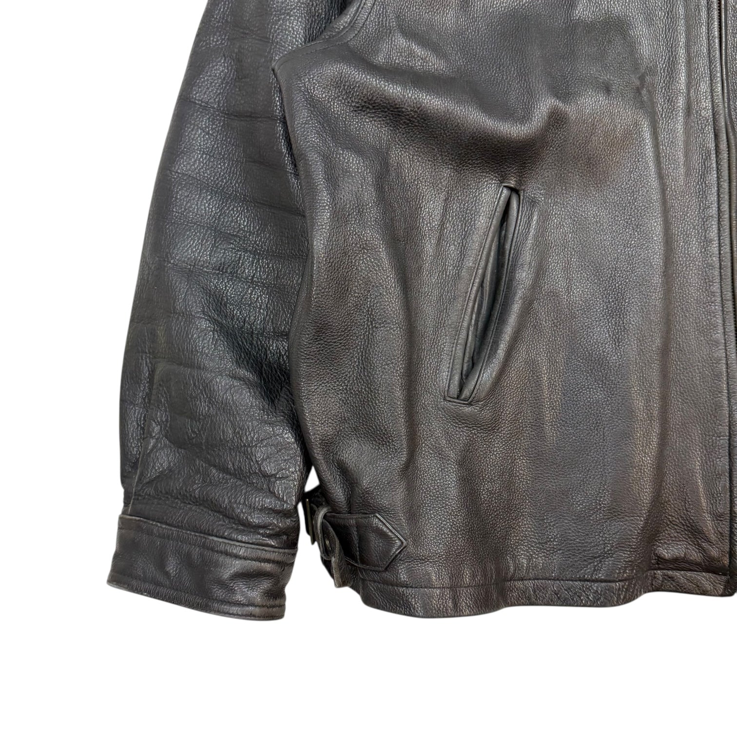 Vintage Timberbay Leather Jacket Black