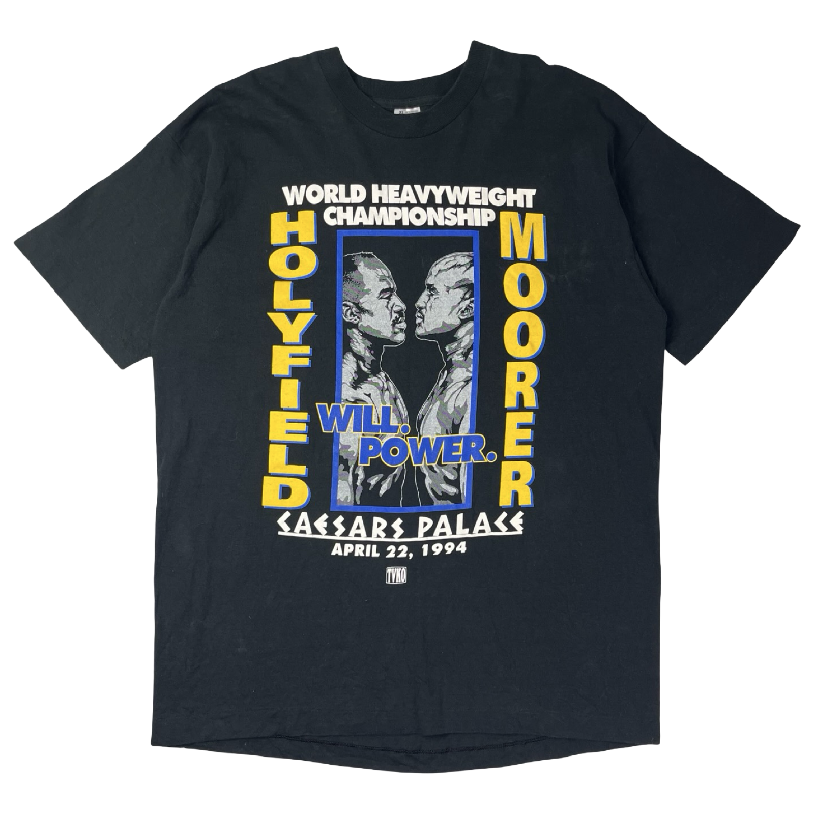 Vintage Caesars Palace Holyfield Vs Moorer Boxing T-Shirt