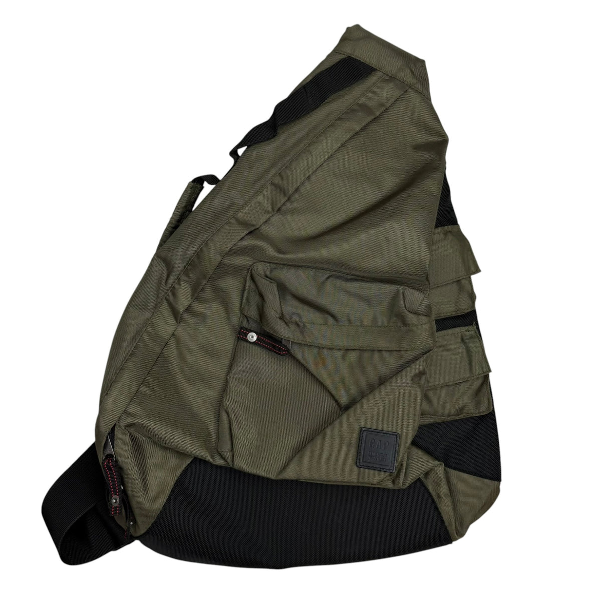 Gap Utility Multi Pocket Sling Bag Green