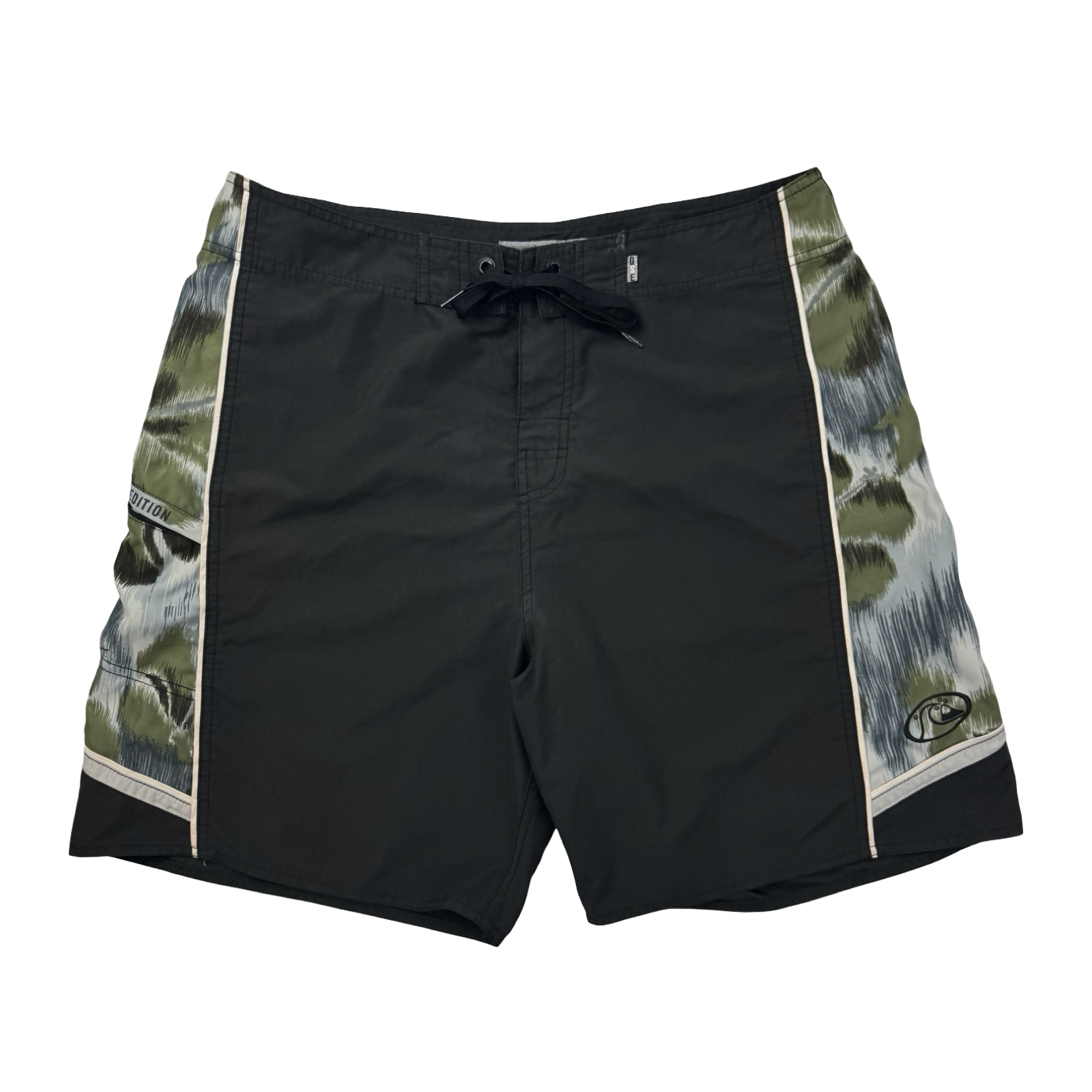 Y2K Quiksilver Surf Board Shorts Black/Green