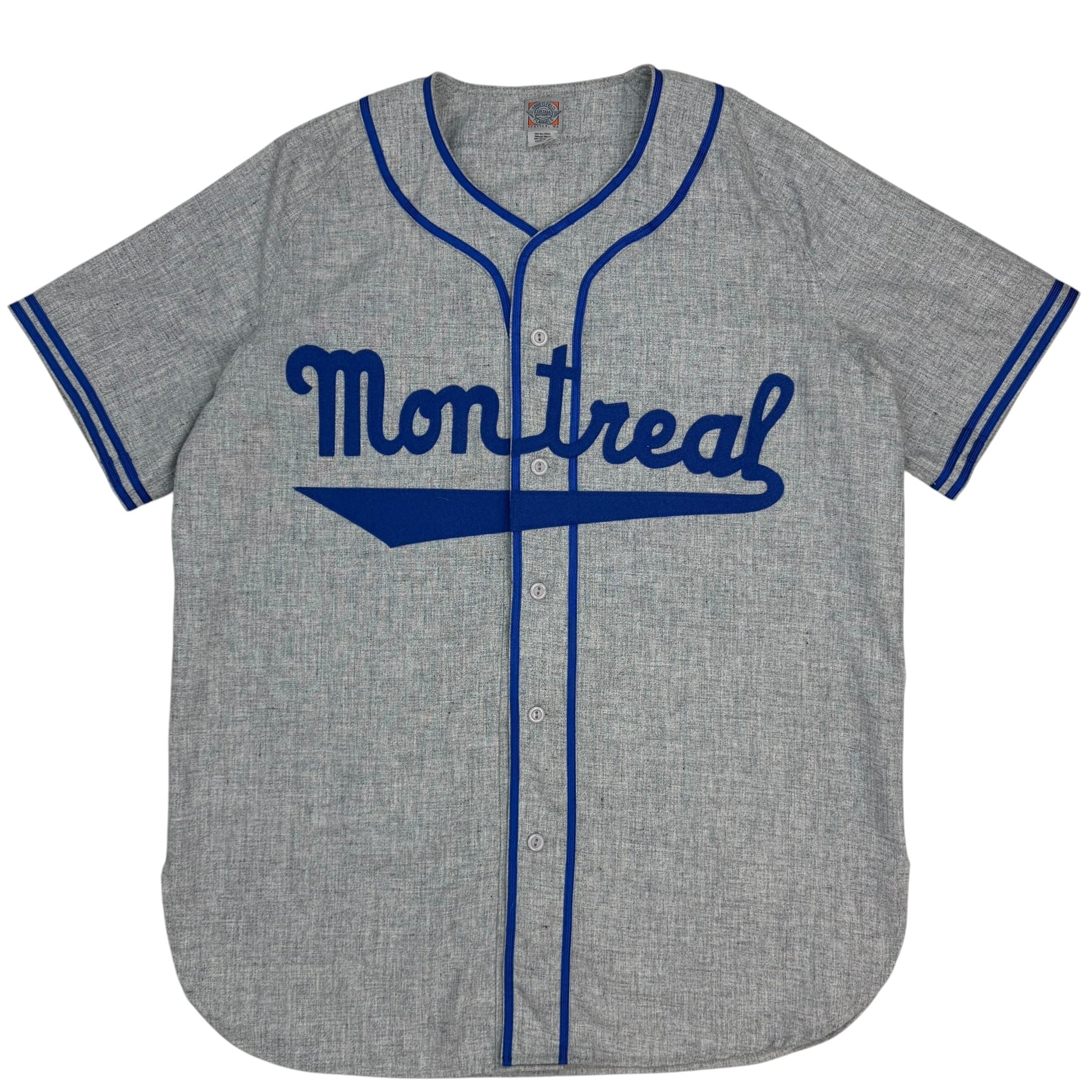 Vintage Jackie Robinson Montreal Royals Road Jersey Grey
