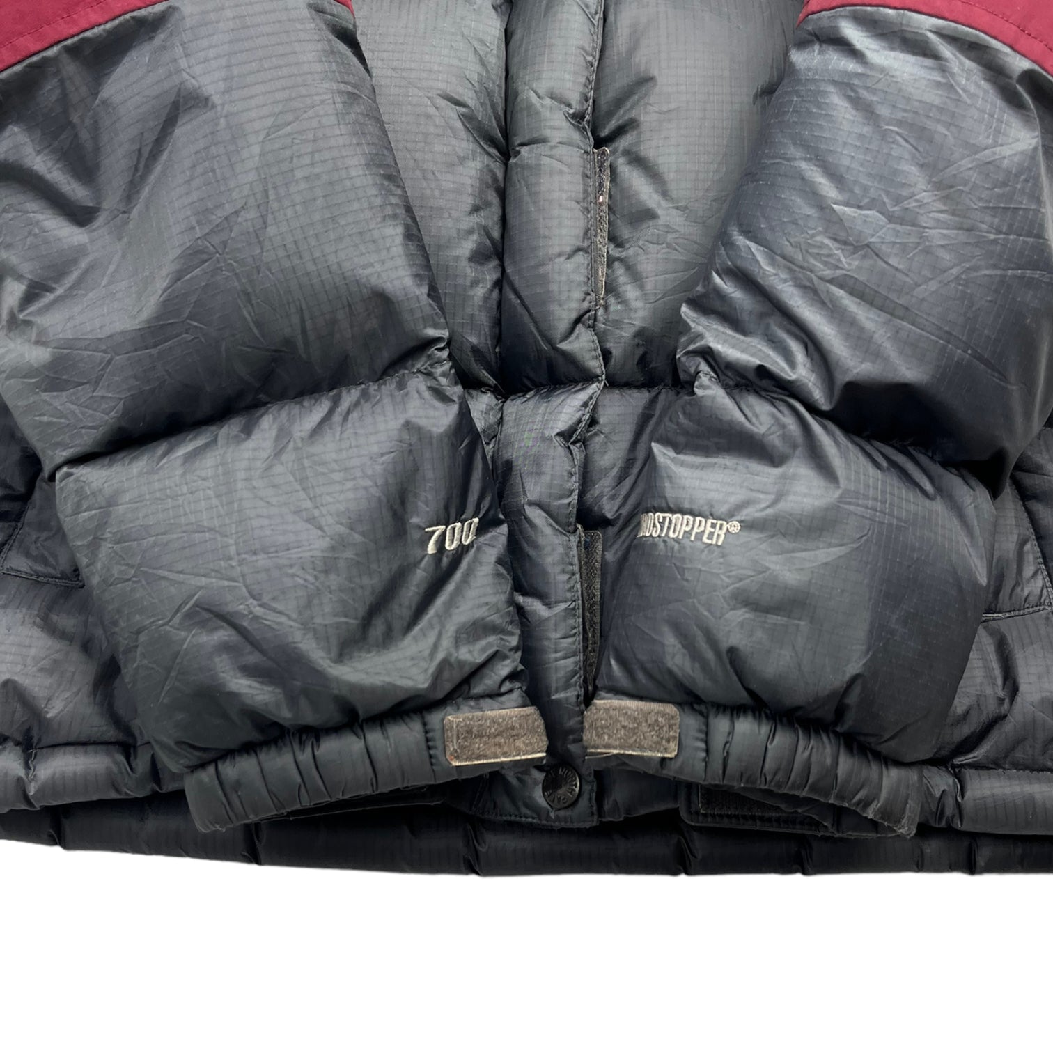 The North Face Hooded 700 Nuptse Slate Burgundy