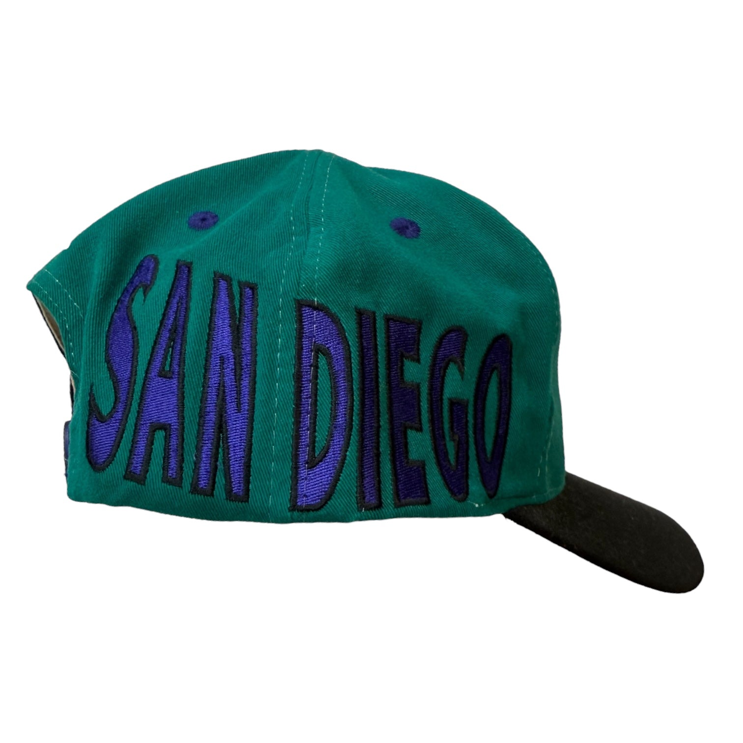 Vintage Sea World San Diego SnapBack Hat Purple/Teal