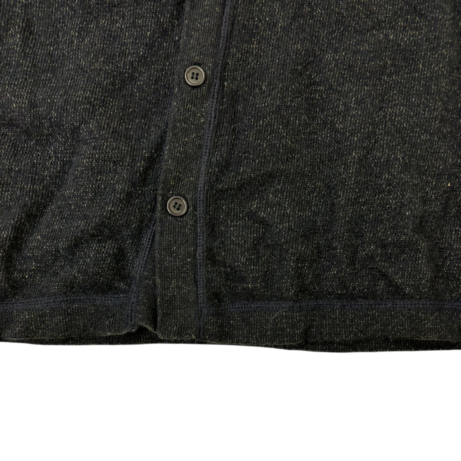 Vintage Club Monaco Button-Up Knit Sweater Navy