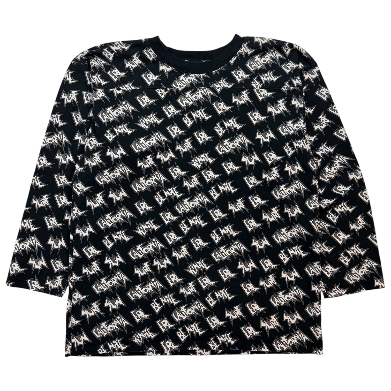 Vintage ERL Sunscreen L/S Tee Black/White