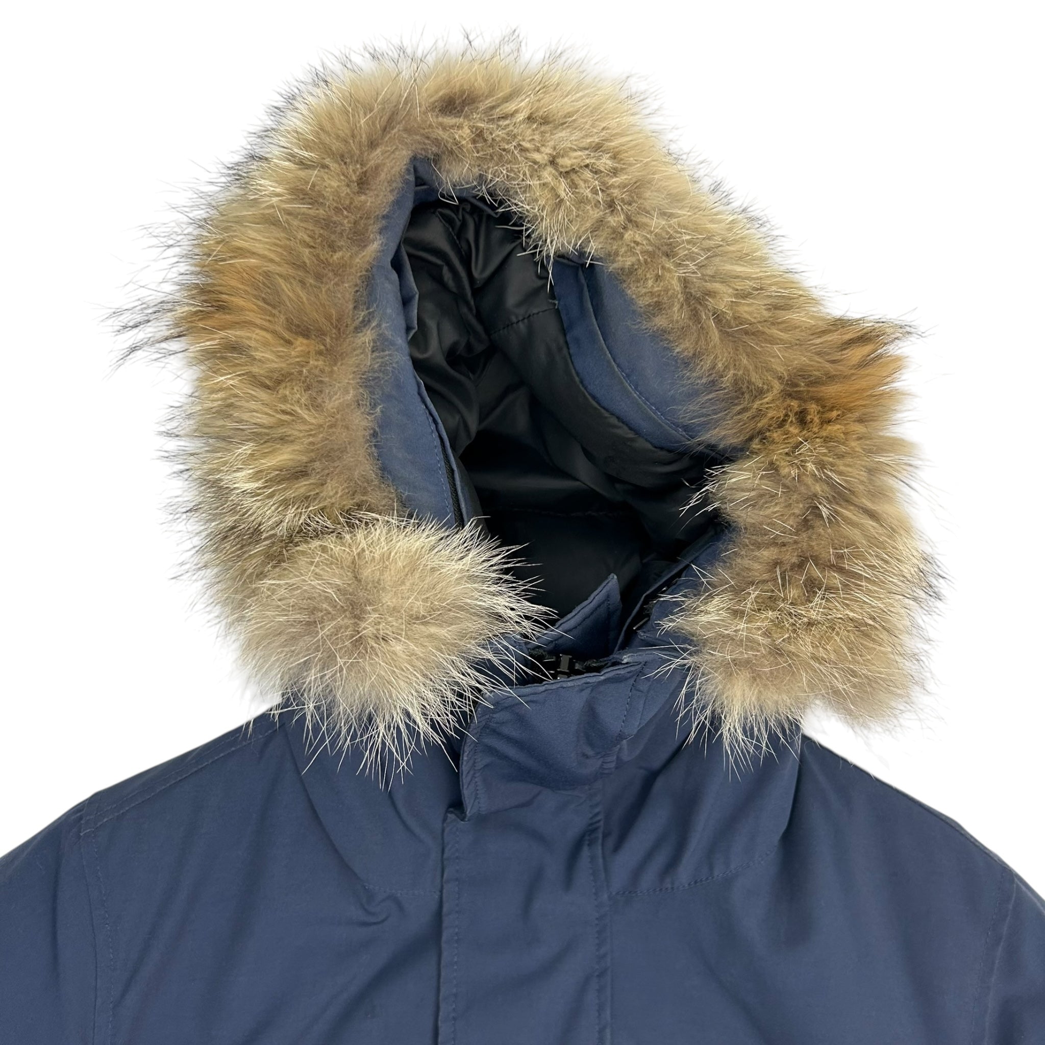 Canada Goose Fur Lined Hood Parka Navy