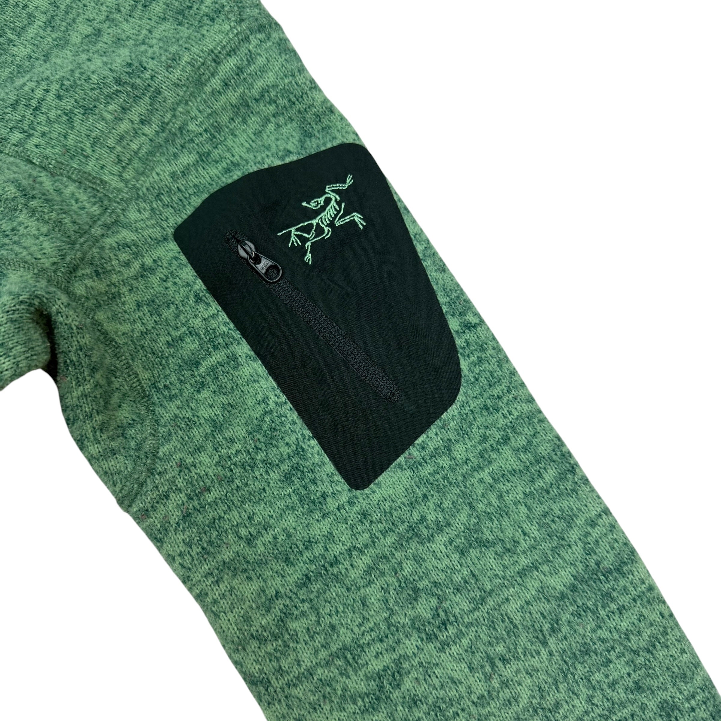 (W) Arcteryx Fleece Zip Up Jacket Green