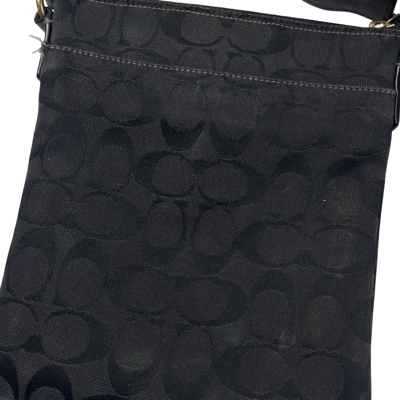 (W) Coach Hampton Signature Swingpack Crossbody Bag Black