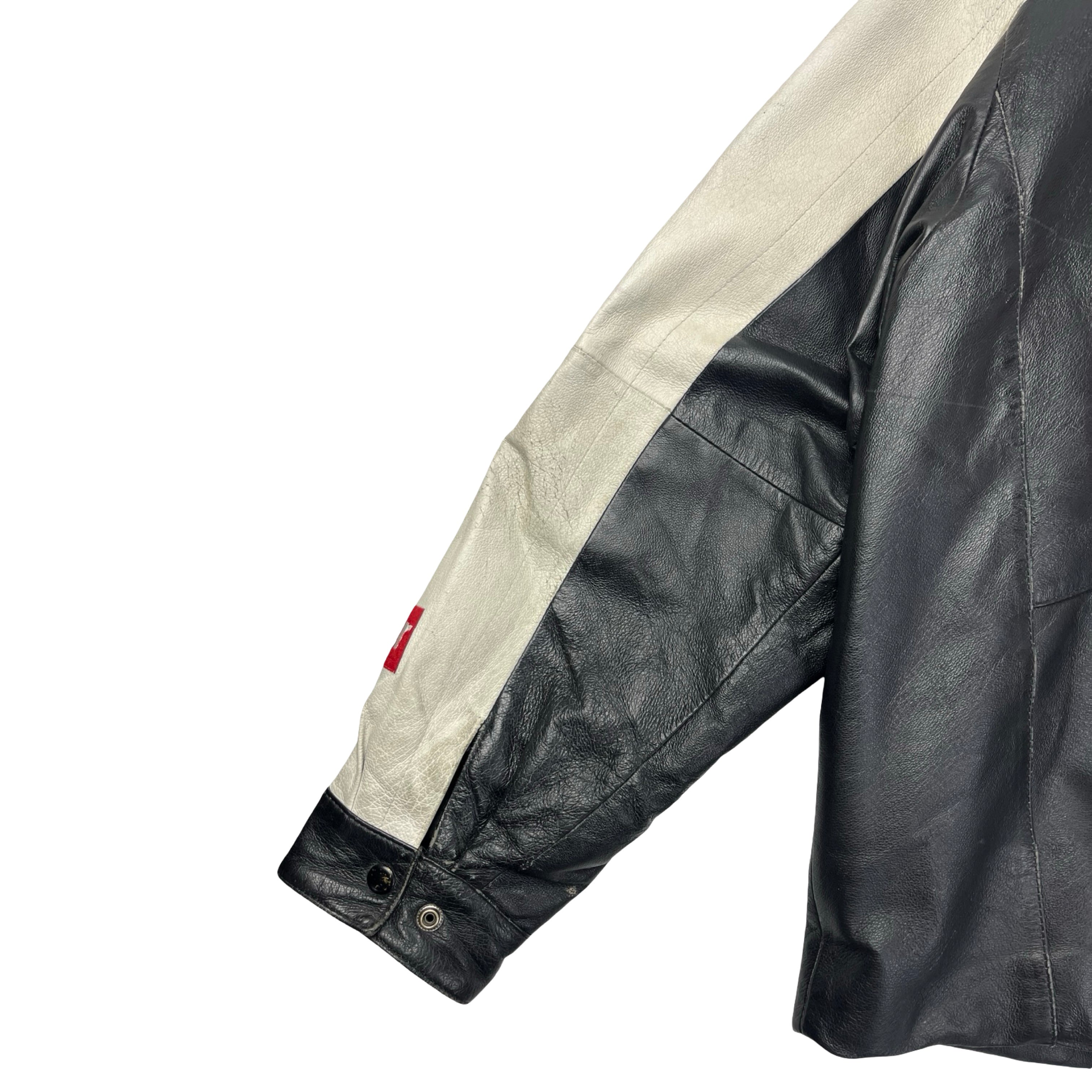 Vintage Chase Authentics Dale Earnhardt Budweiser Leather Nascar Jacket
