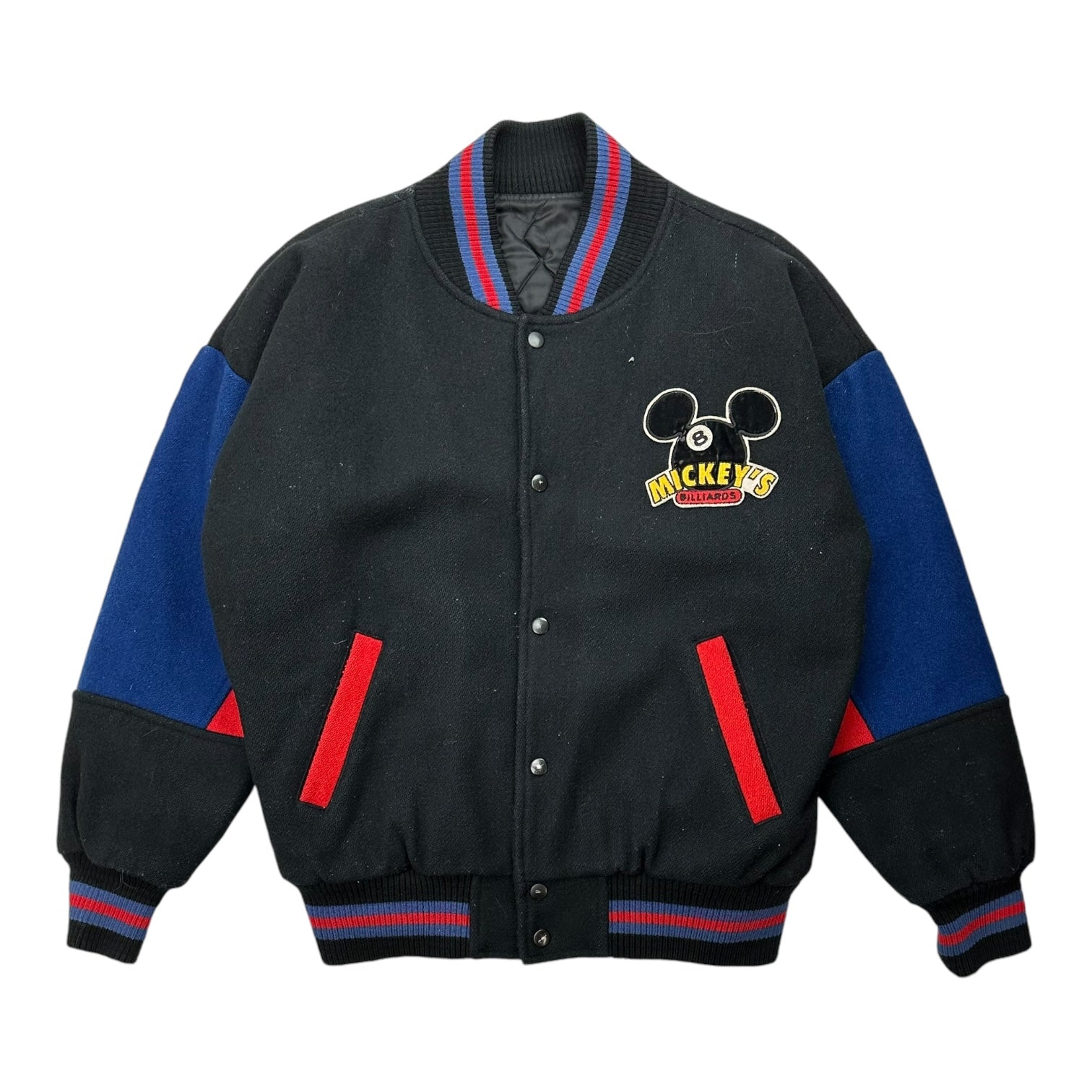 Vintage Disney Mickey Mouse ‘Mickey’s Billiards’ 8 Ball Varsity Jacket