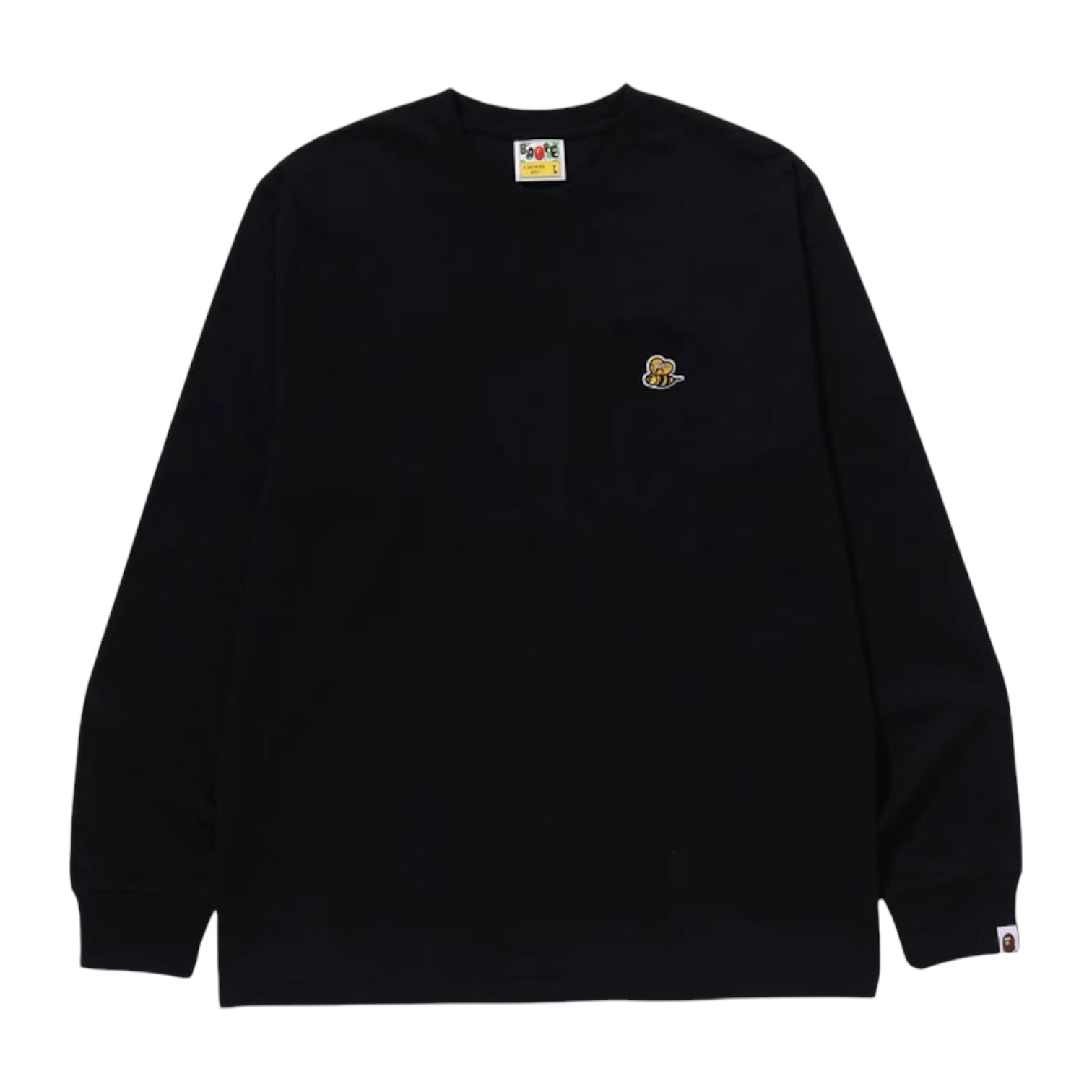 BAPE Ape Head One Point Long-Sleeve Tee Black