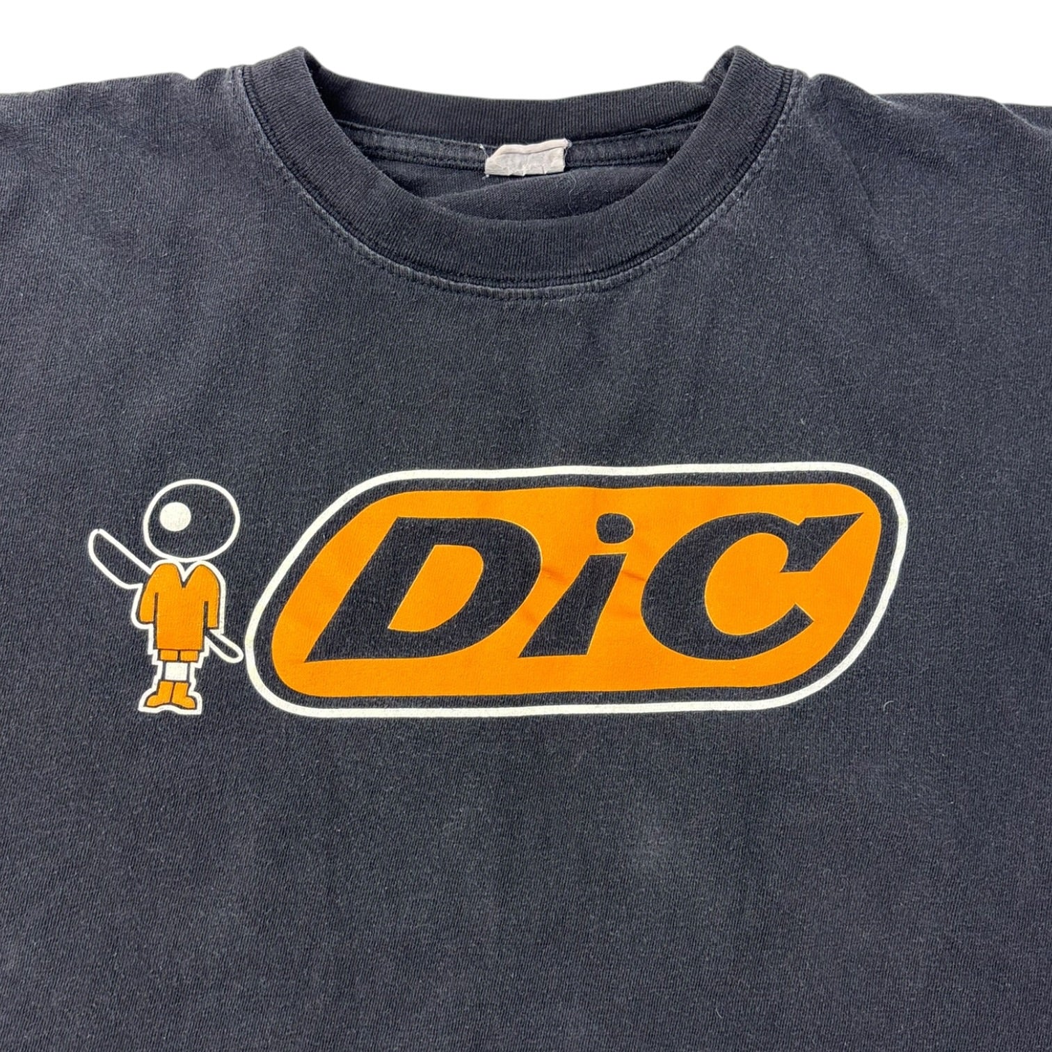 Vintage "Dic" Stationary Satire T-Shirt Black
