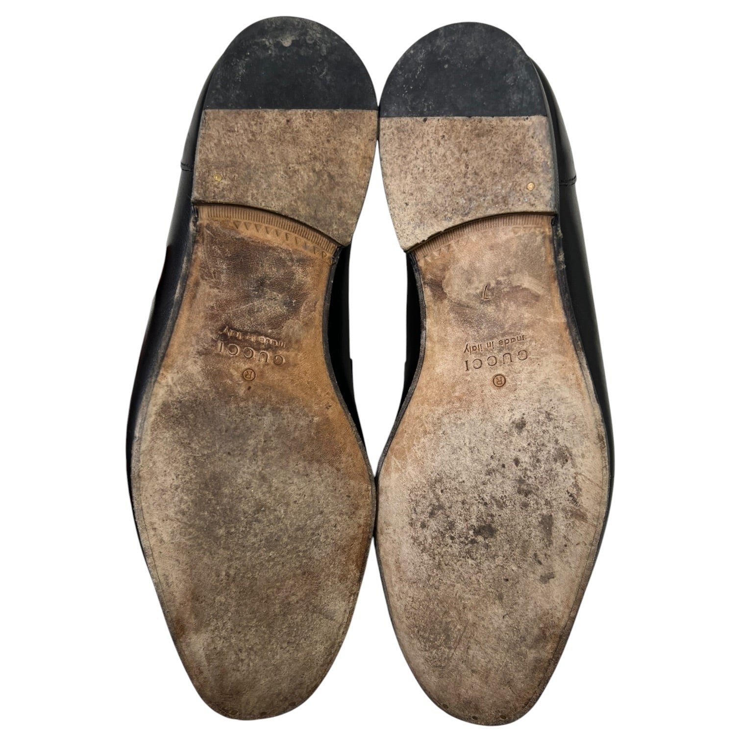 Gucci Jordaan Horsebit Leather Loafers Black