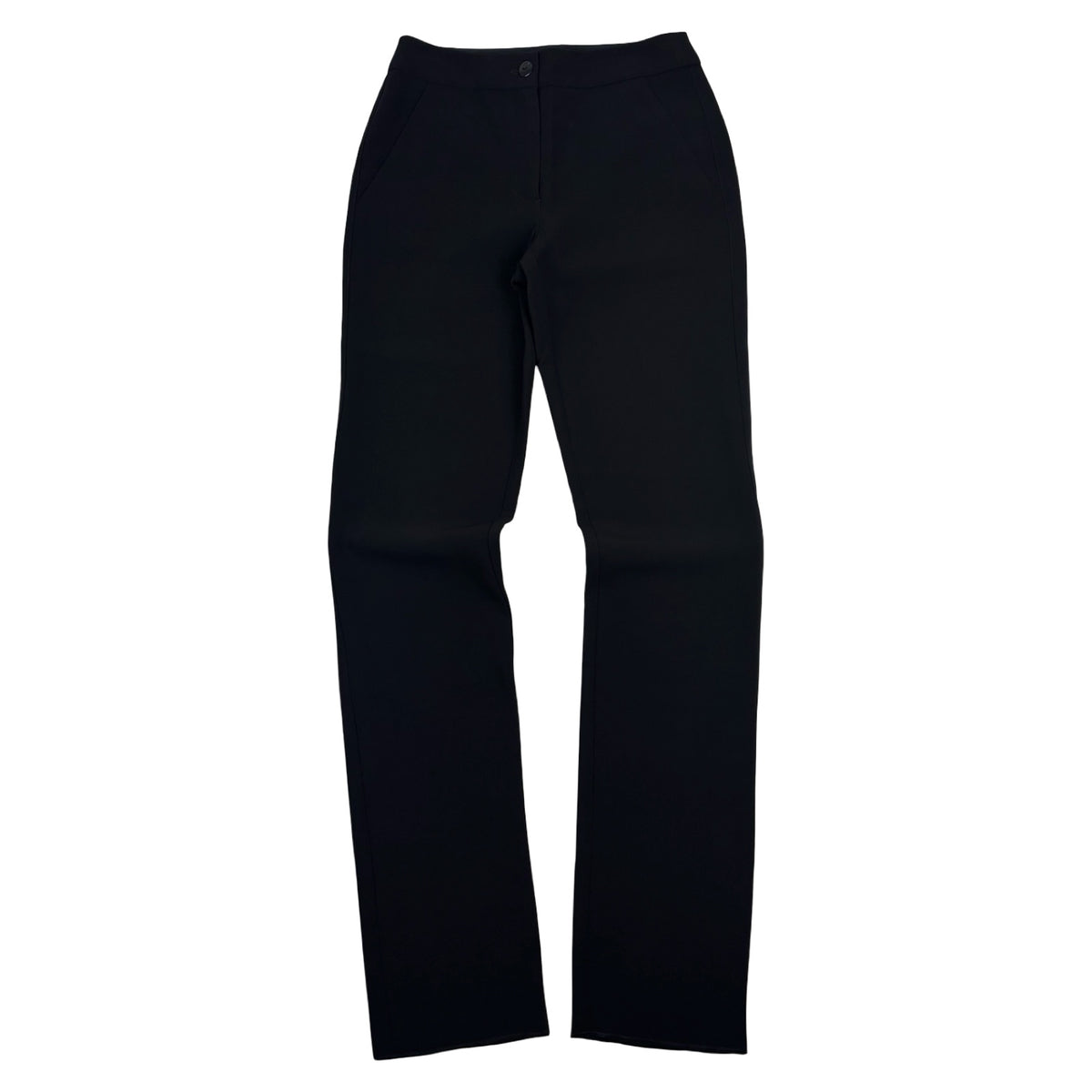 (W) Chanel Uniform Dress Pant Black