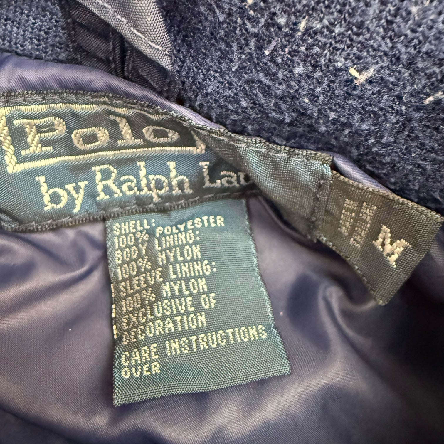 Vintage Polo Ralph Lauren Full Zip Jacket Navy Blue