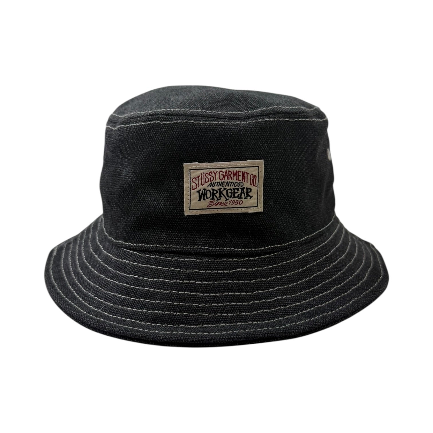 Stussy Canvas Workgear Bucket Hat Black