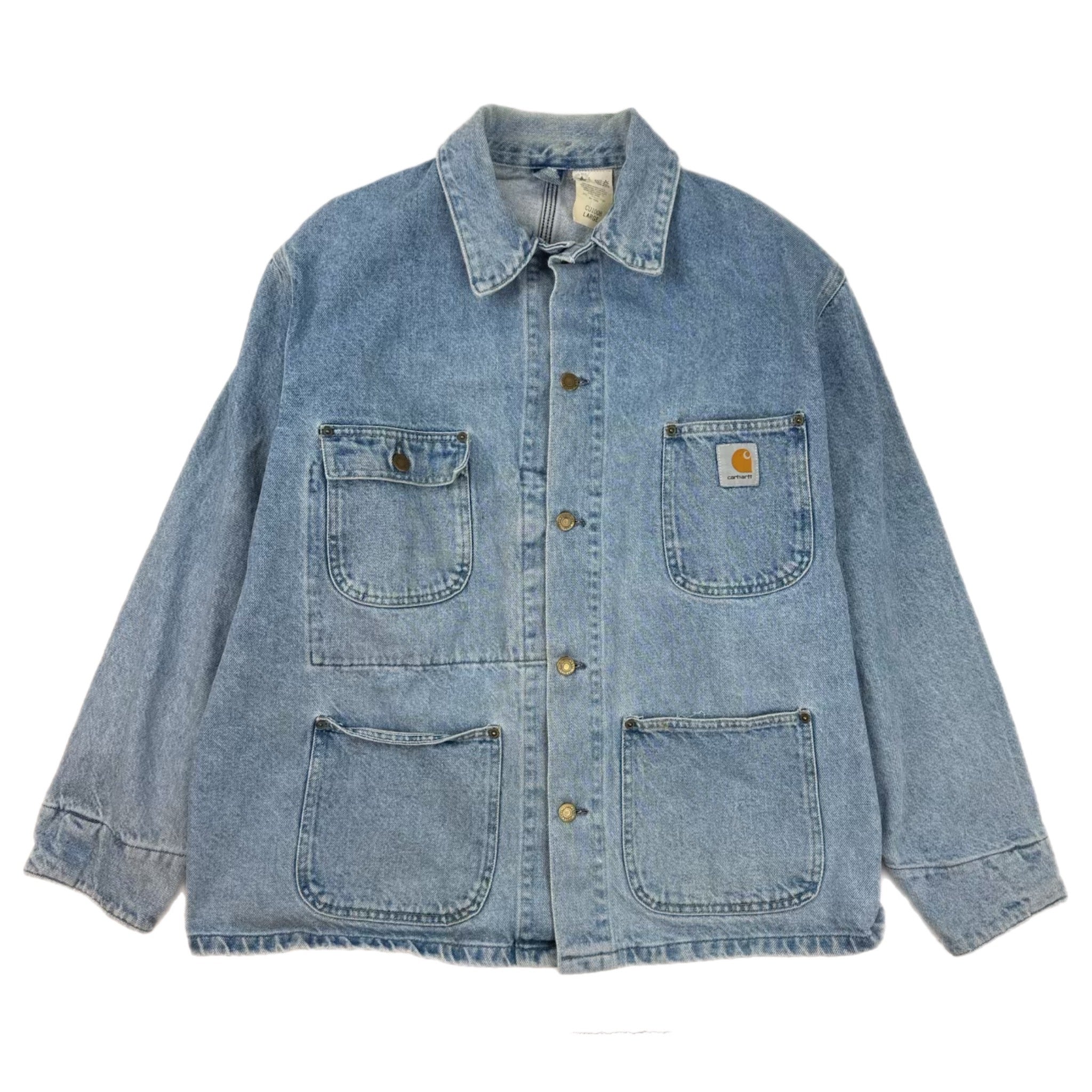 Carhartt Made In USA Chore Jacket Denim Wash