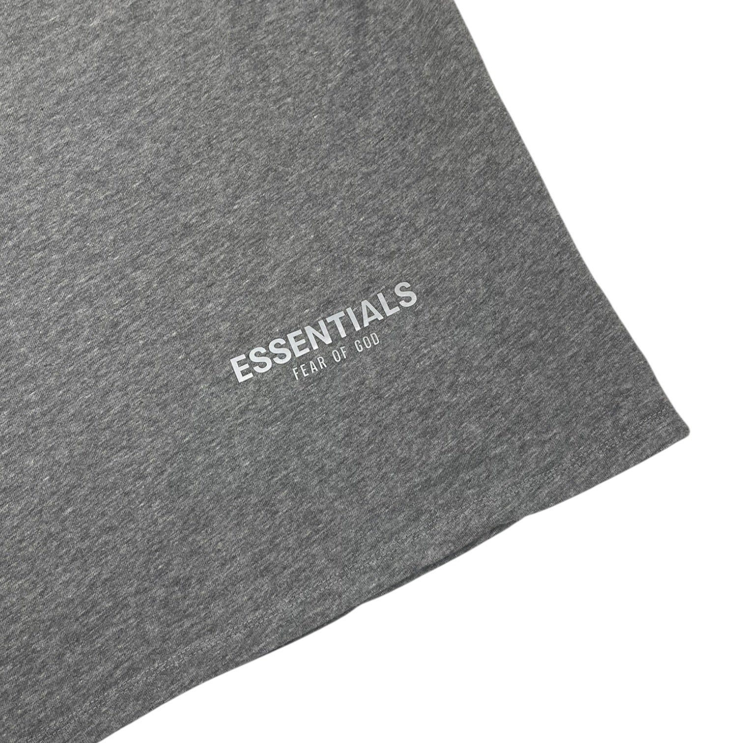 Fear of God Essentials Reflective Logo T-Shirt Heather Grey
