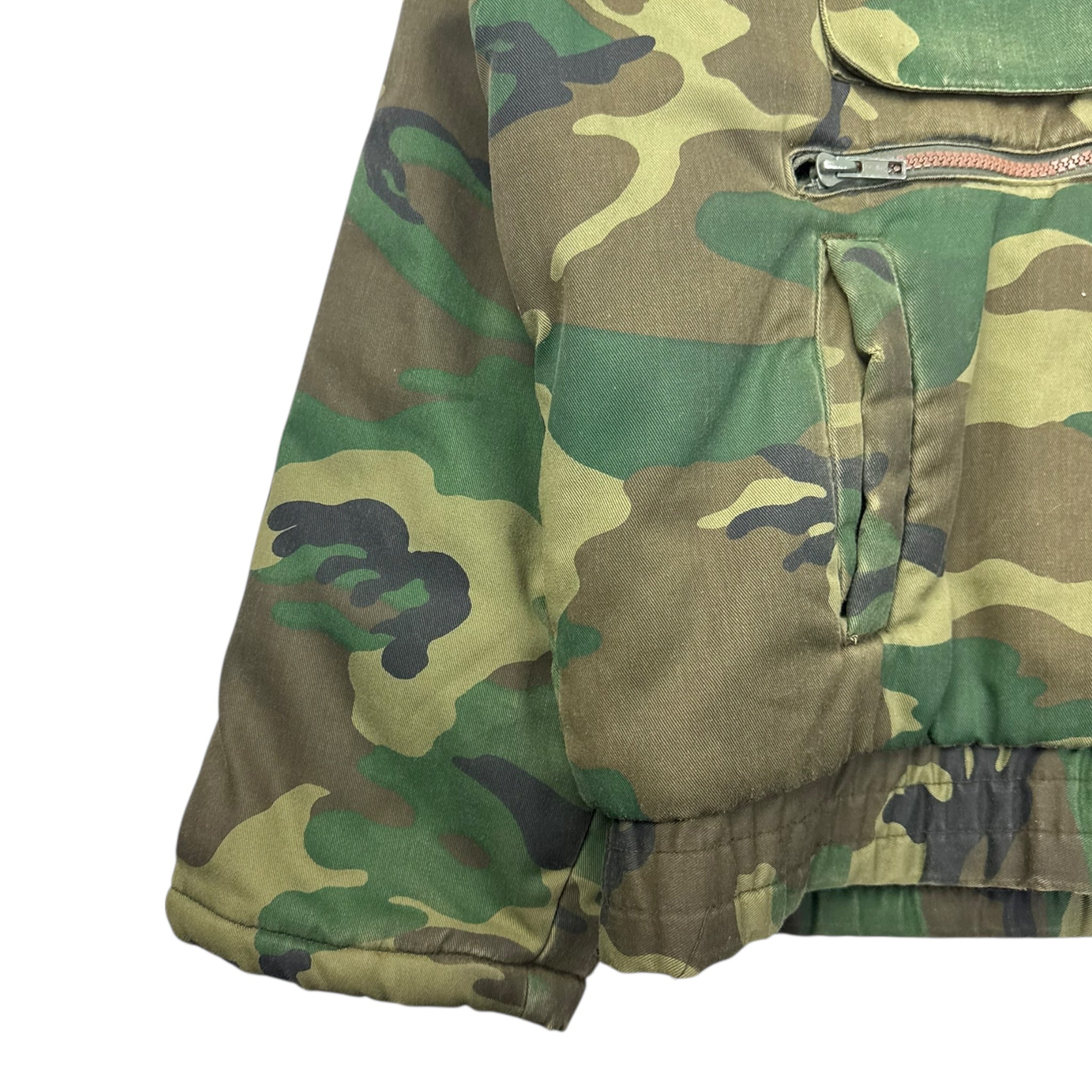 Vintage Y2K Militaire Camo Tactical Zip Jacket