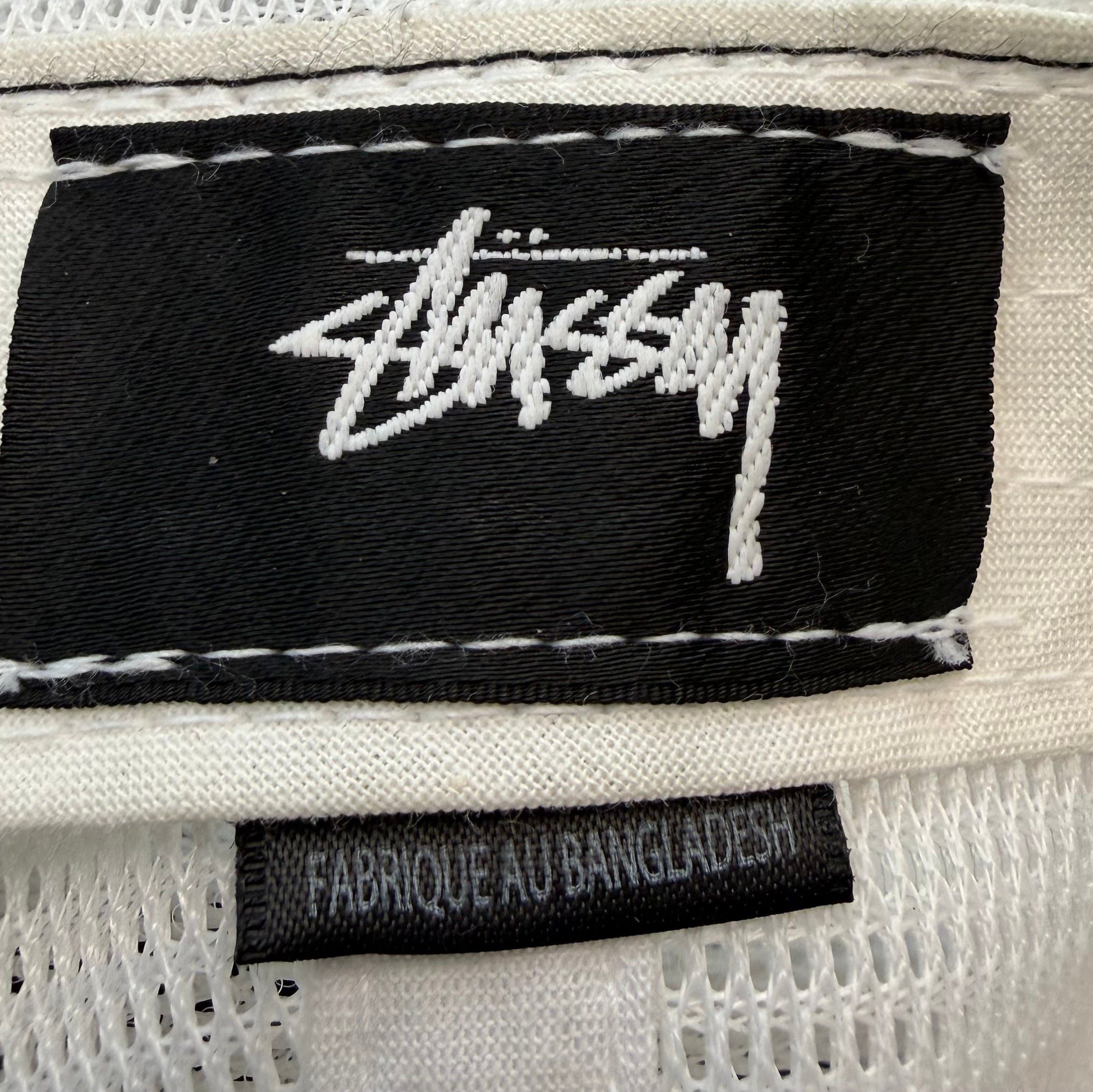 Stussy Old English Script Trucker Hat Black/White