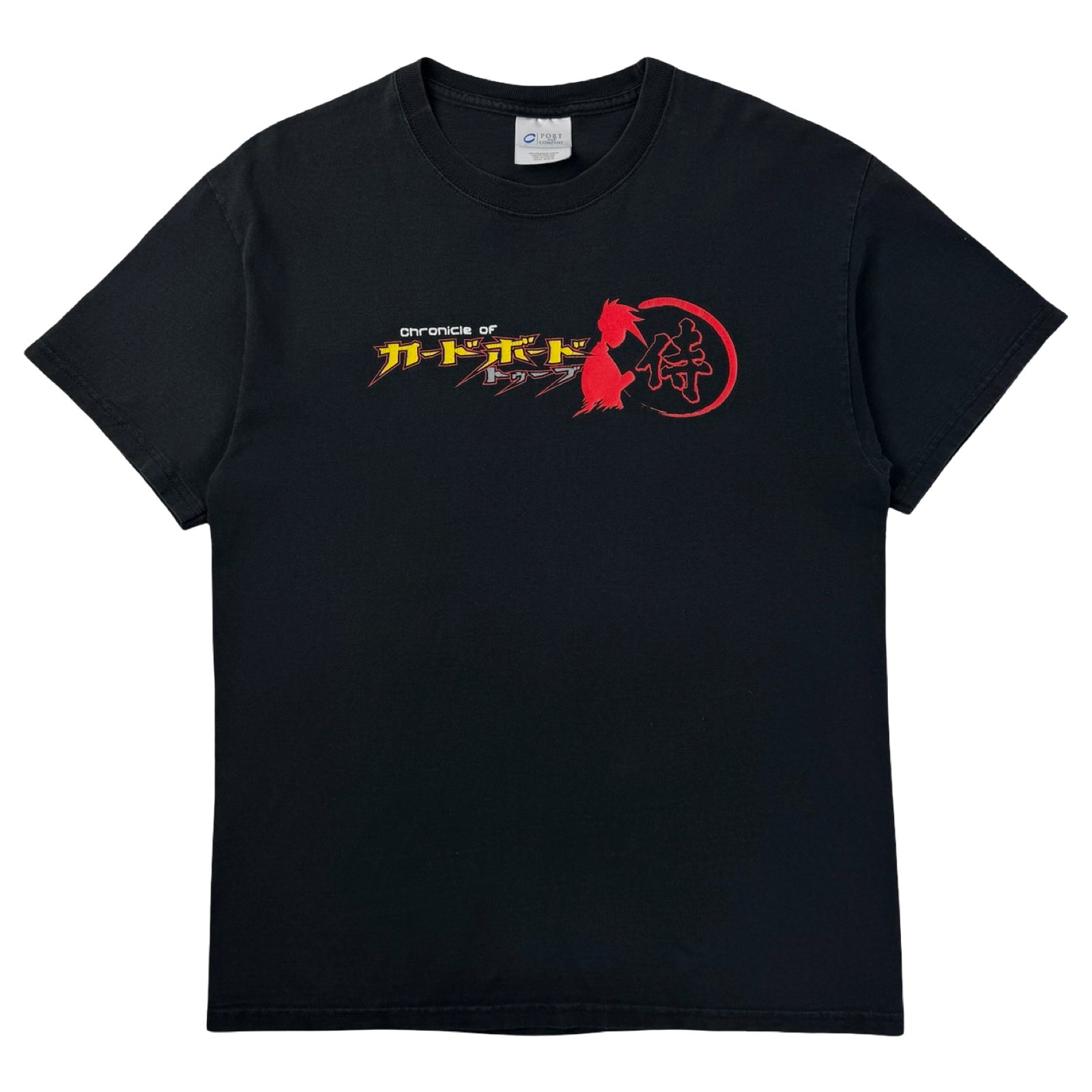 Vintage Penny Arcade Cardboard Tube Samurai T-Shirt Black