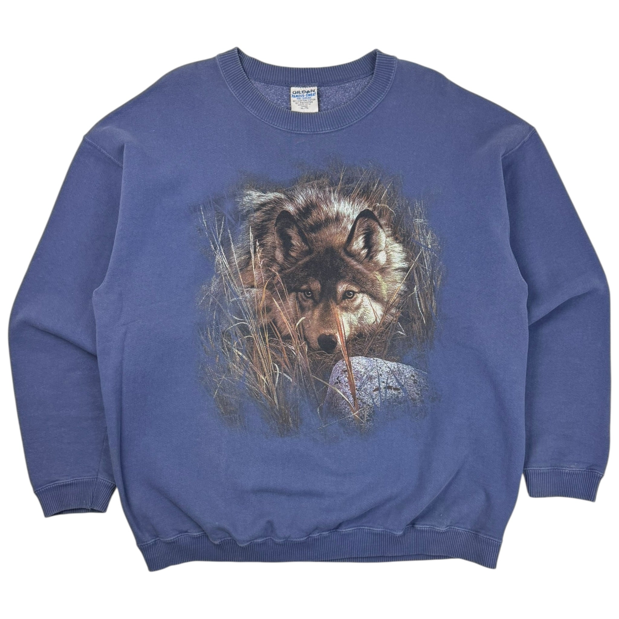 Vintage ‘Wolf In The Brush’ Crewneck