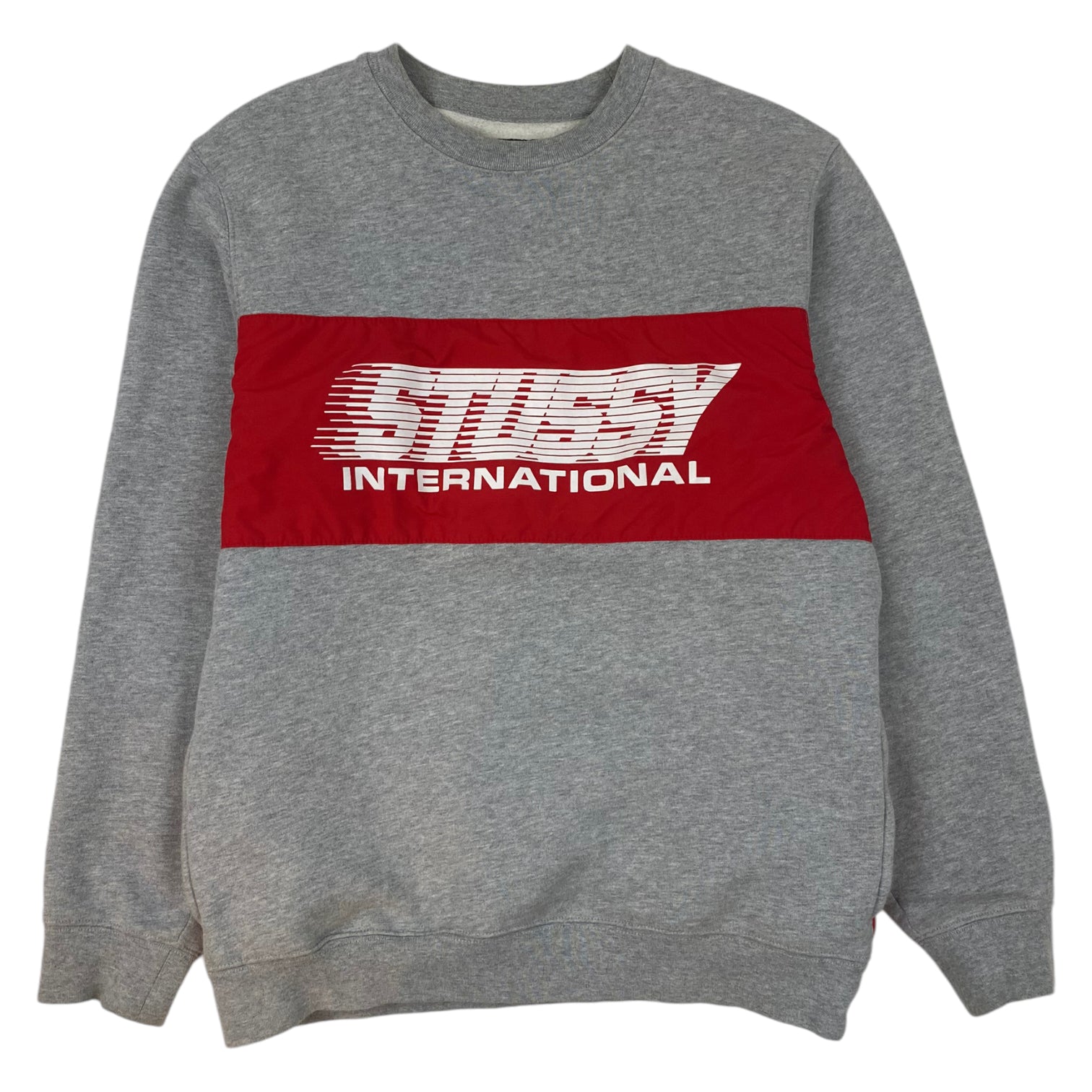 Y2K Stüssy International Crewneck Grey