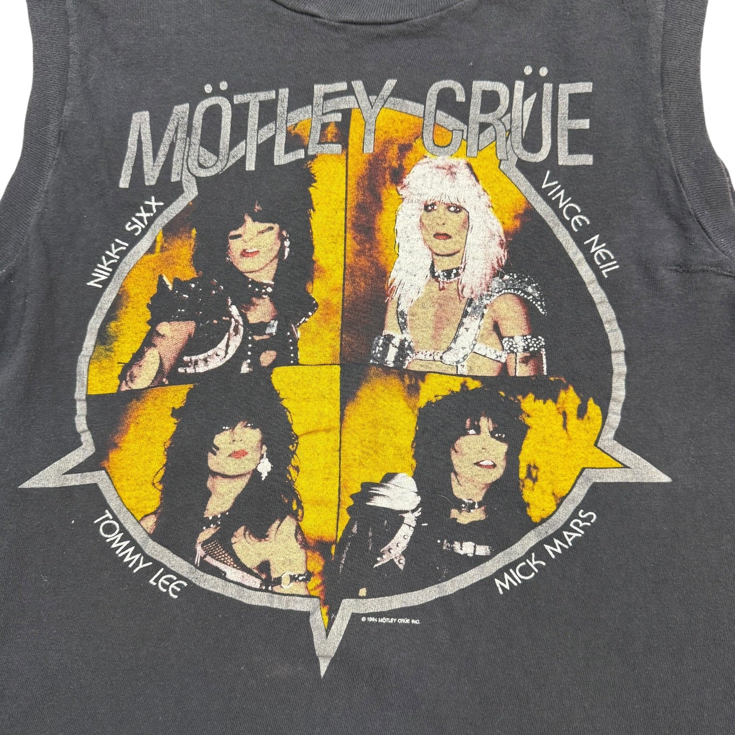 1984 Motley Crue Tank Top Black