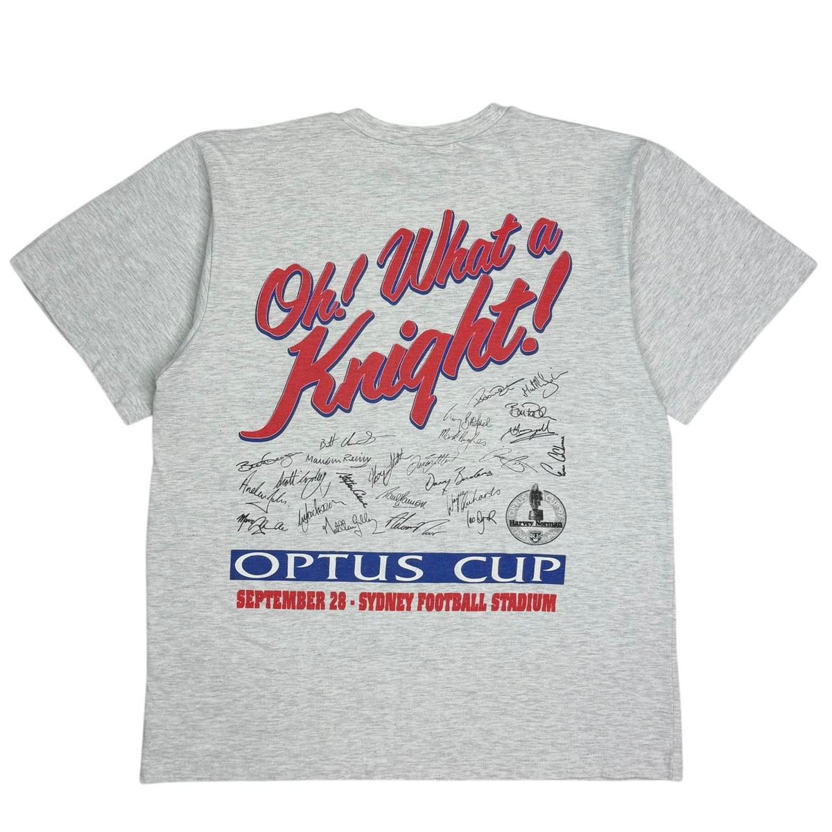 1997 Newcastle Knights Optus Cup Rugby Tee Grey