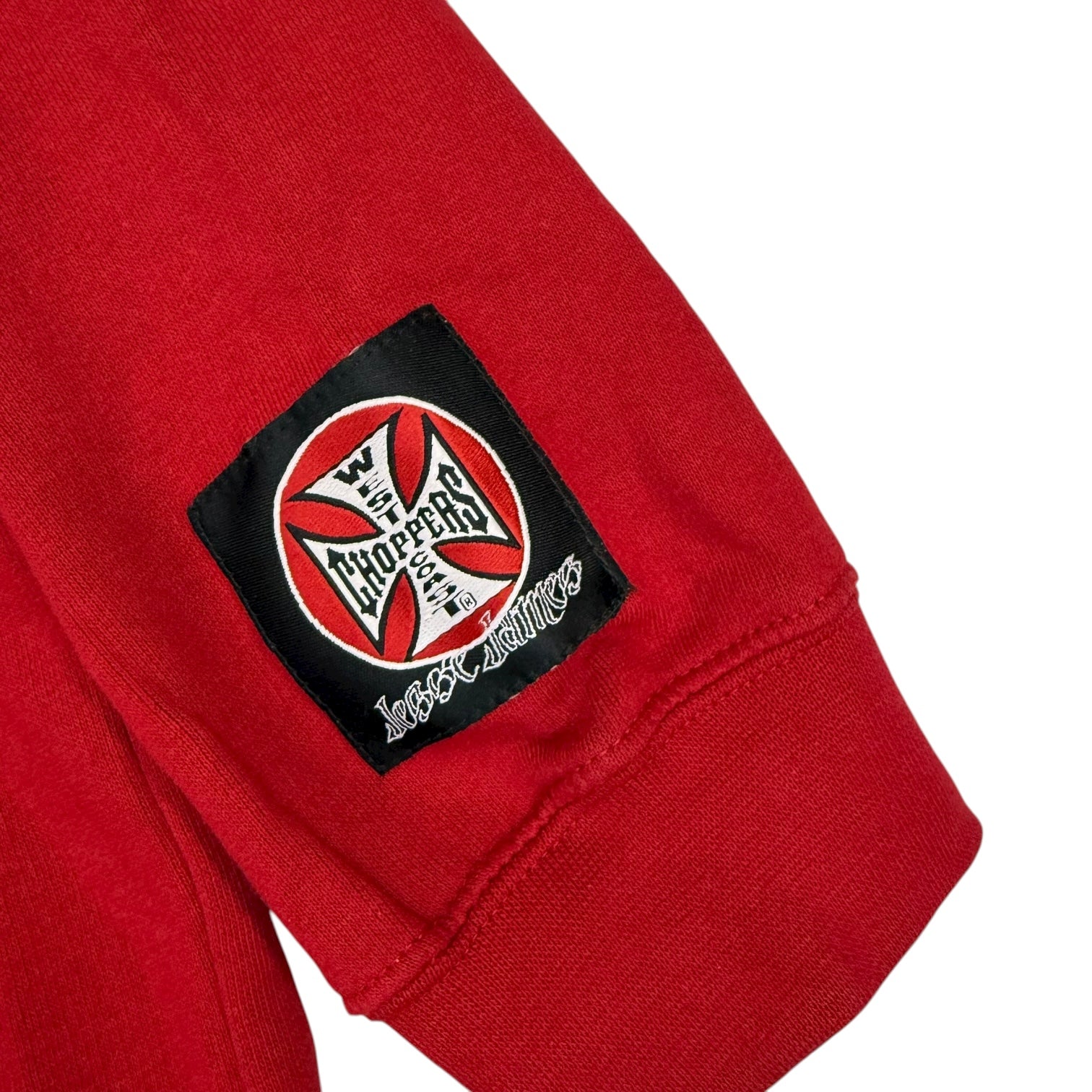 Vintage West Coast Choppers Zip Up Hoodie Red