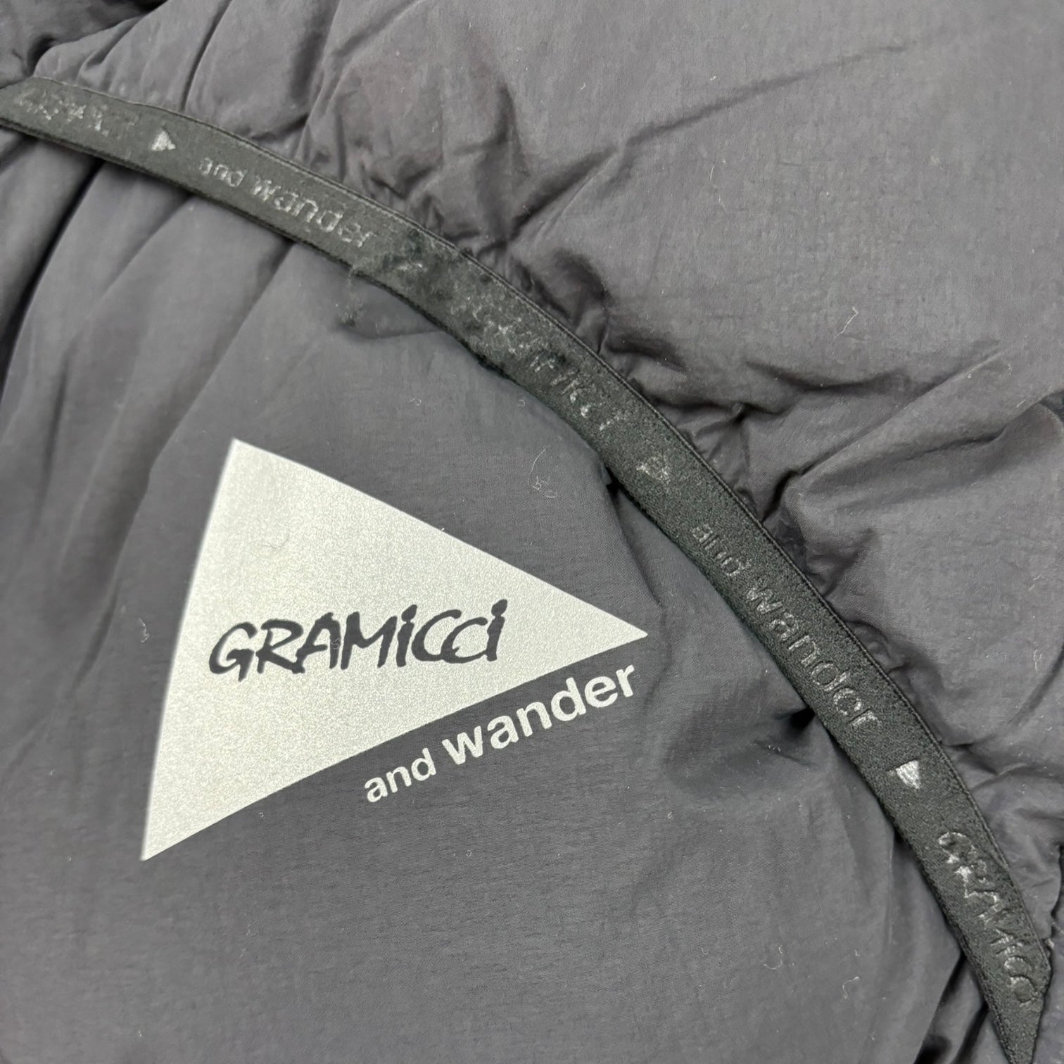 And Wander x Gramicci Down Vest Black
