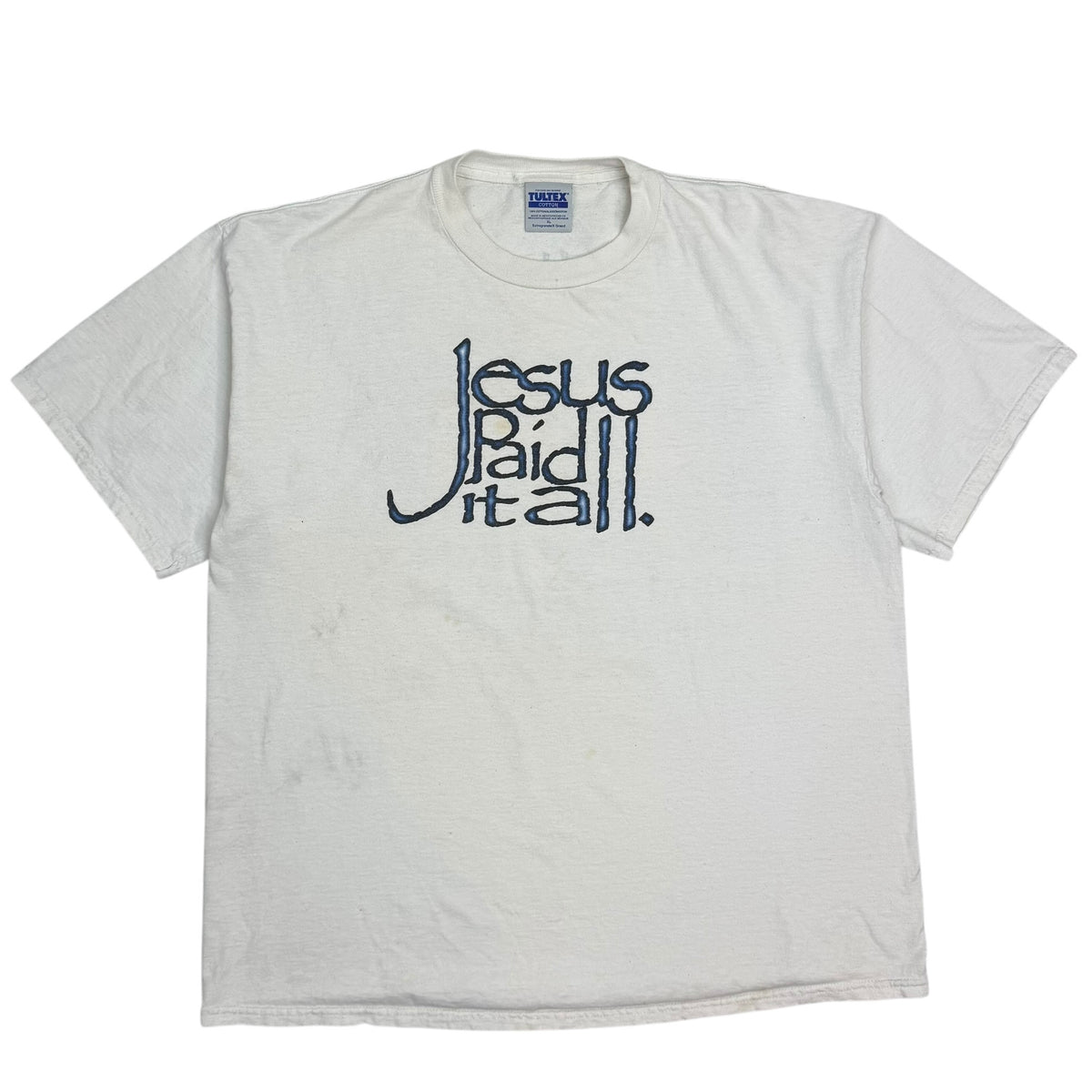 Vintage Jesus Paid It All Tee White