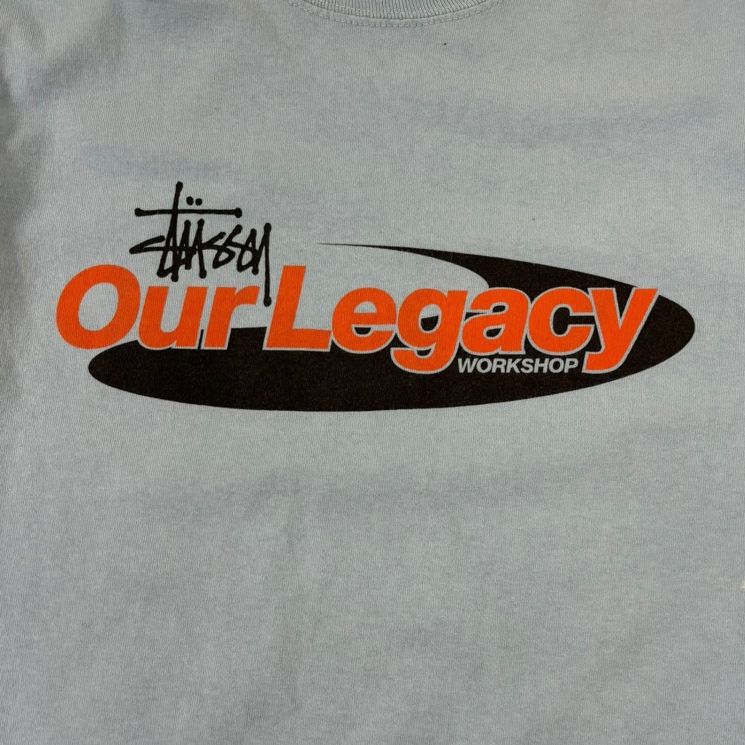 Stussy x Our Legacy Workshop Swirl T-Shirt Blue