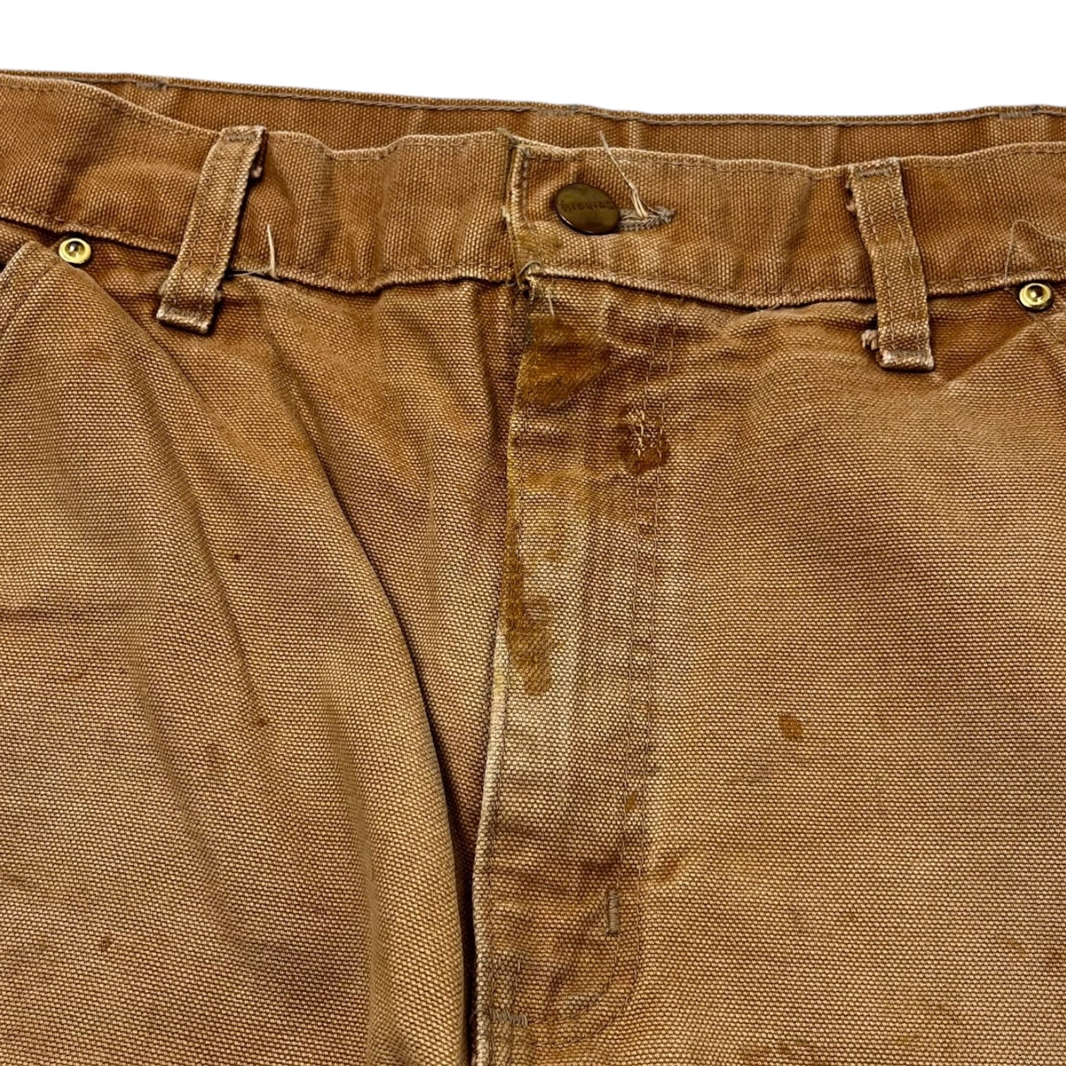 Carhartt Double Knee Work Pants Distressed Tan (32)