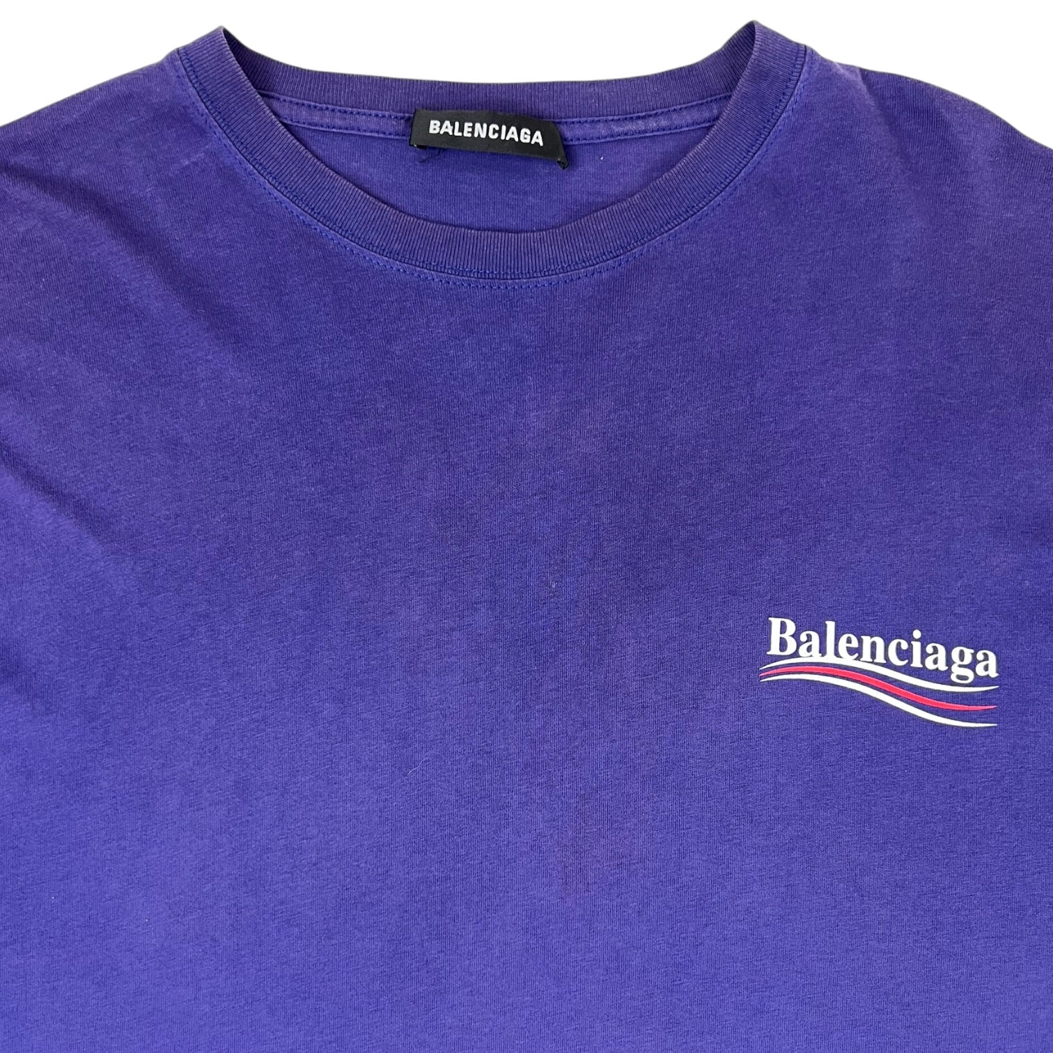 Balenciaga Political Campaign T-Shirt Purple