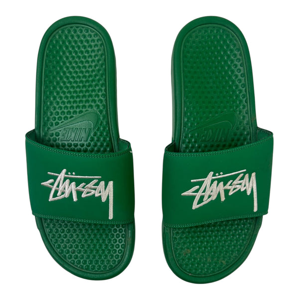Stussy x Nike Benassi Slide Green