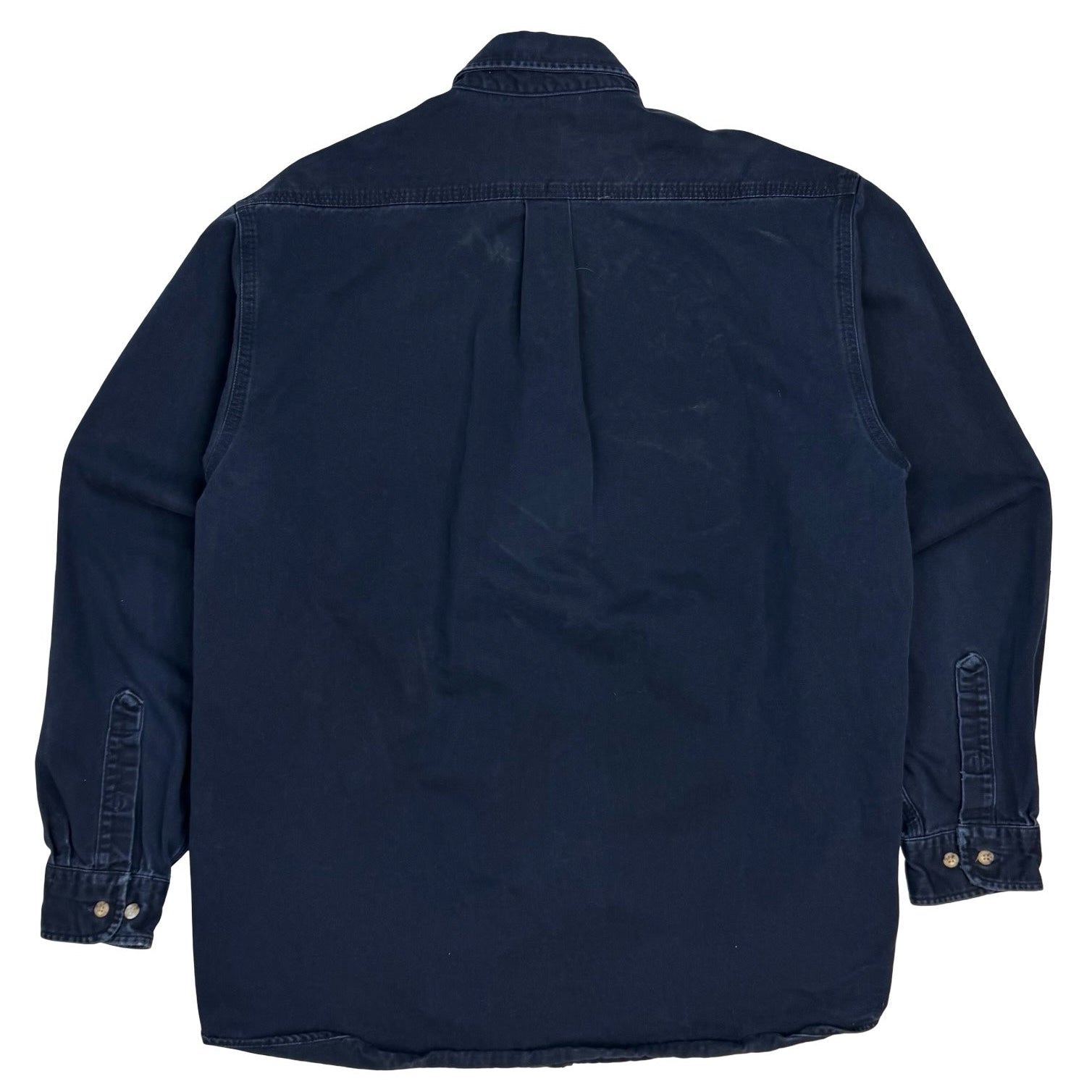 Vintage Carhartt Button Up Hunting Shirt Navy
