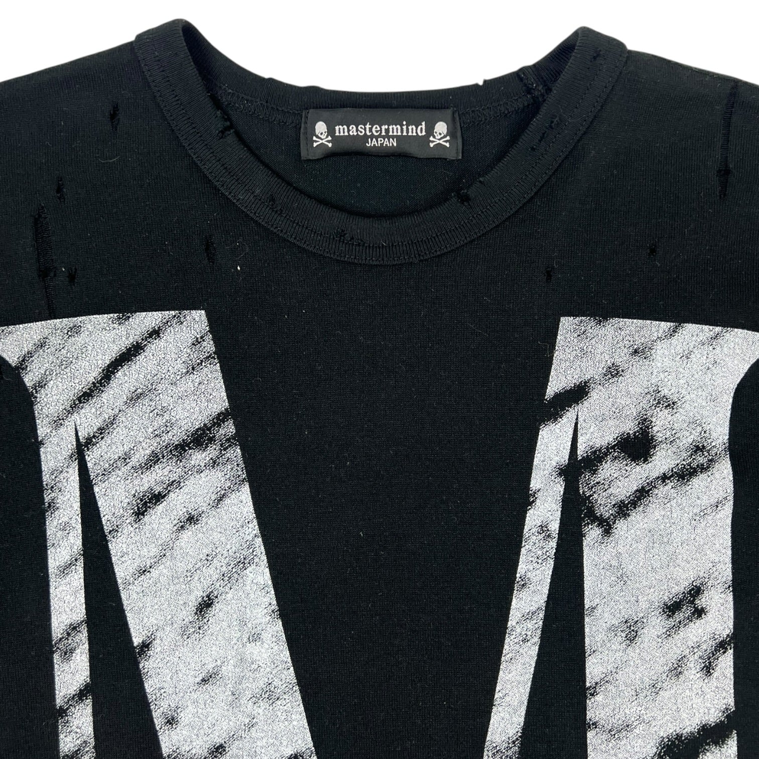 Mastermind Distressed “M” Logo T-Shirt Black