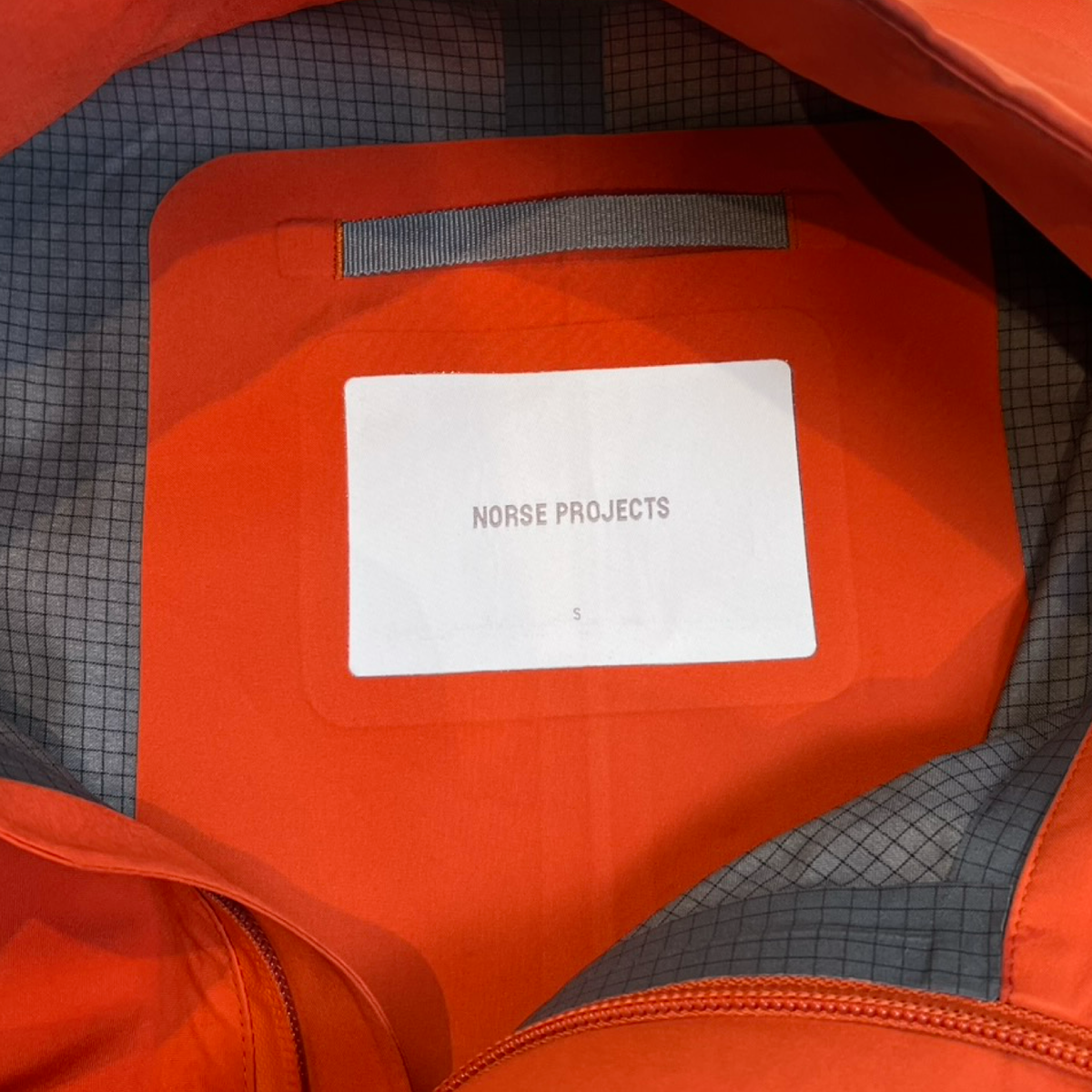 Norse Projects 3L Waterproof Stand Collar Jacket Blood Orange