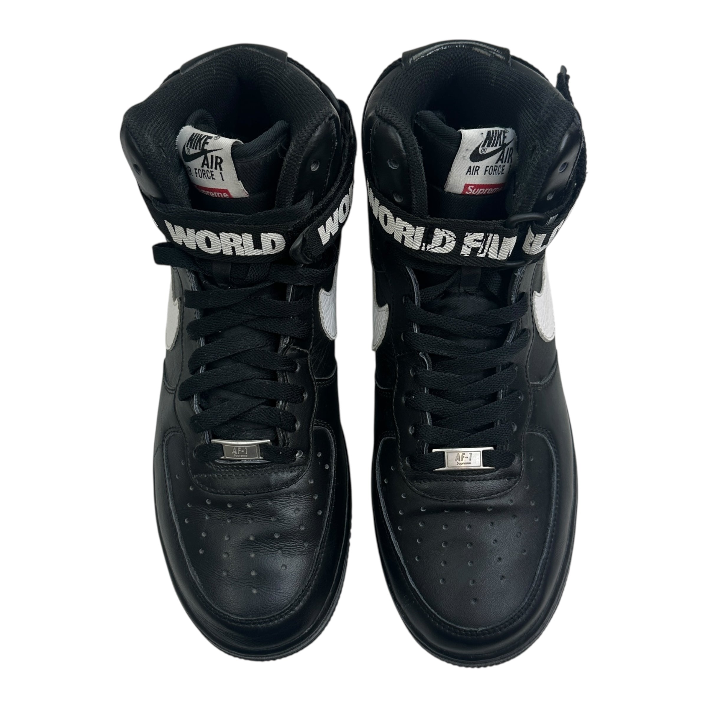 Supreme x Nike Air Force 1 High World Famous Black