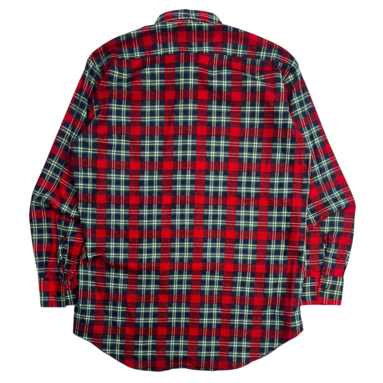 Vintage Woodward's Beacon Cotton Flannel Shirt Green/Red