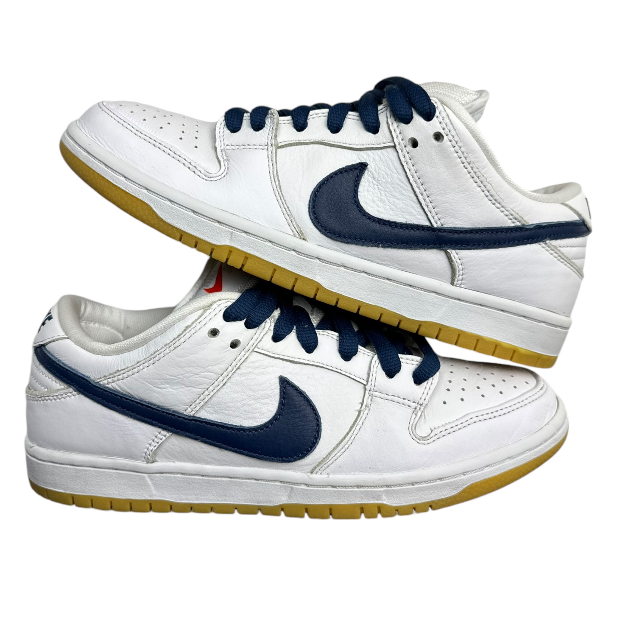 Nike SB Dunk Low Orange Label White Navy (Used)