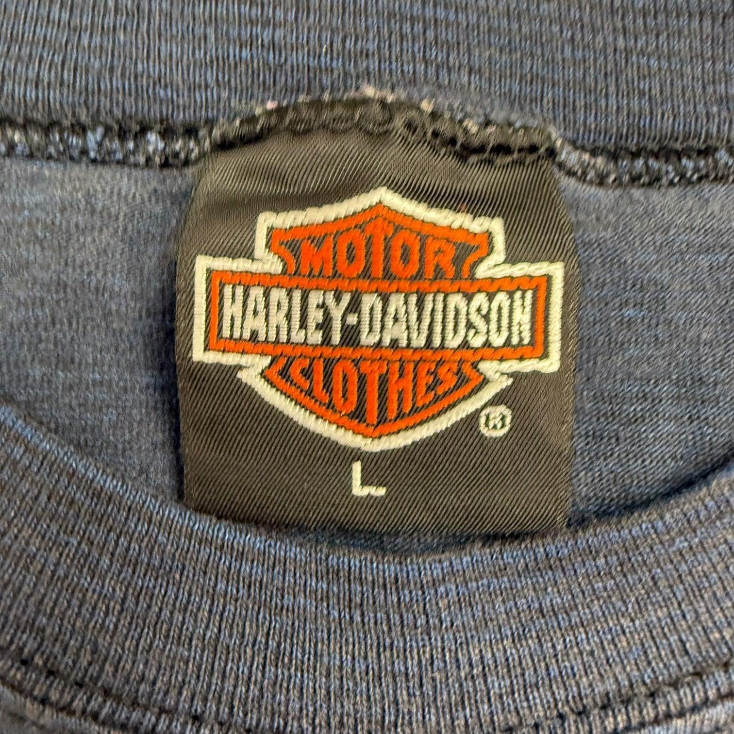 1992 Harley Davidson Taz ‘Me Like Harley!’ Tee Navy Blue