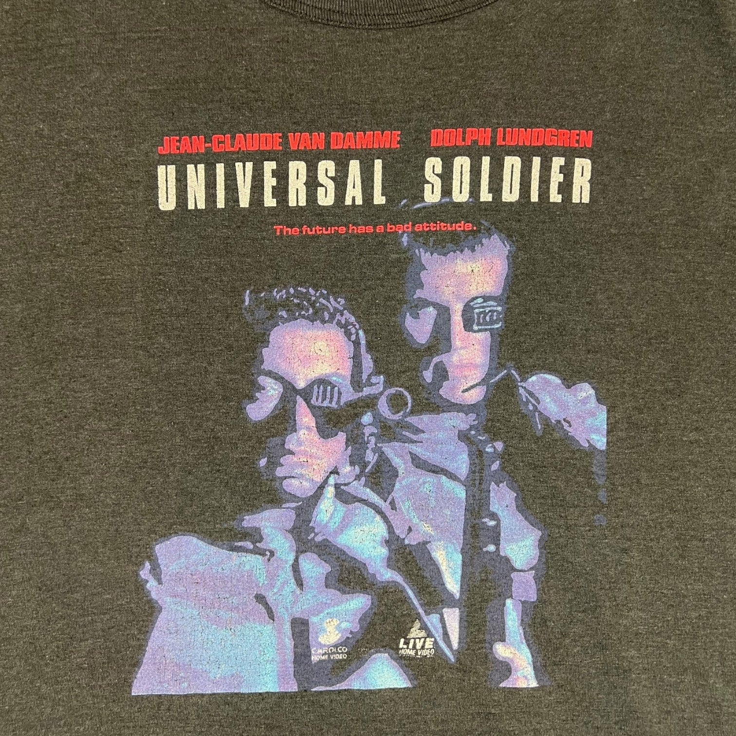Vintage Universal Solider Jean Claude T-Shirt Black