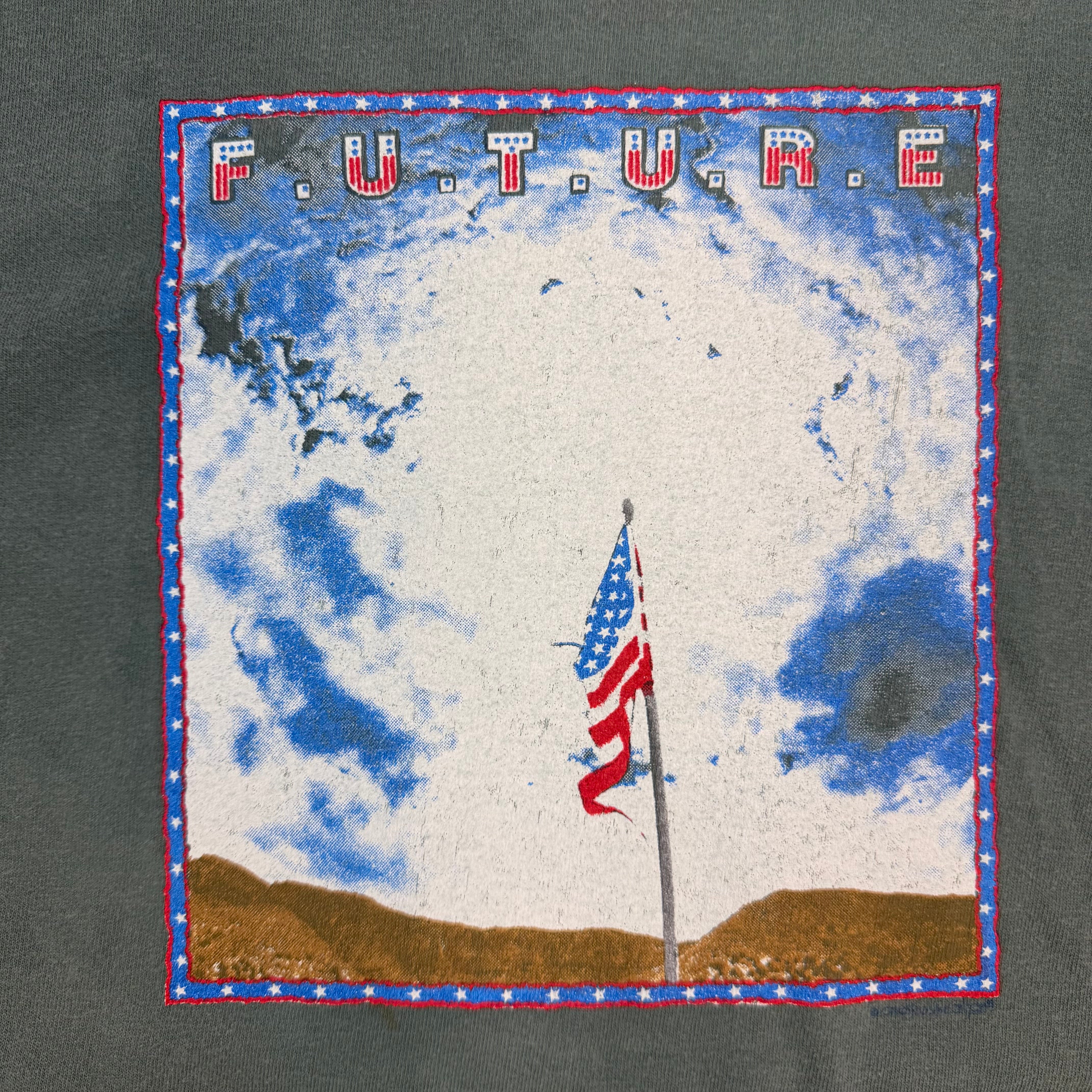 Vintage Pearl Jam Future Tee Washed Green