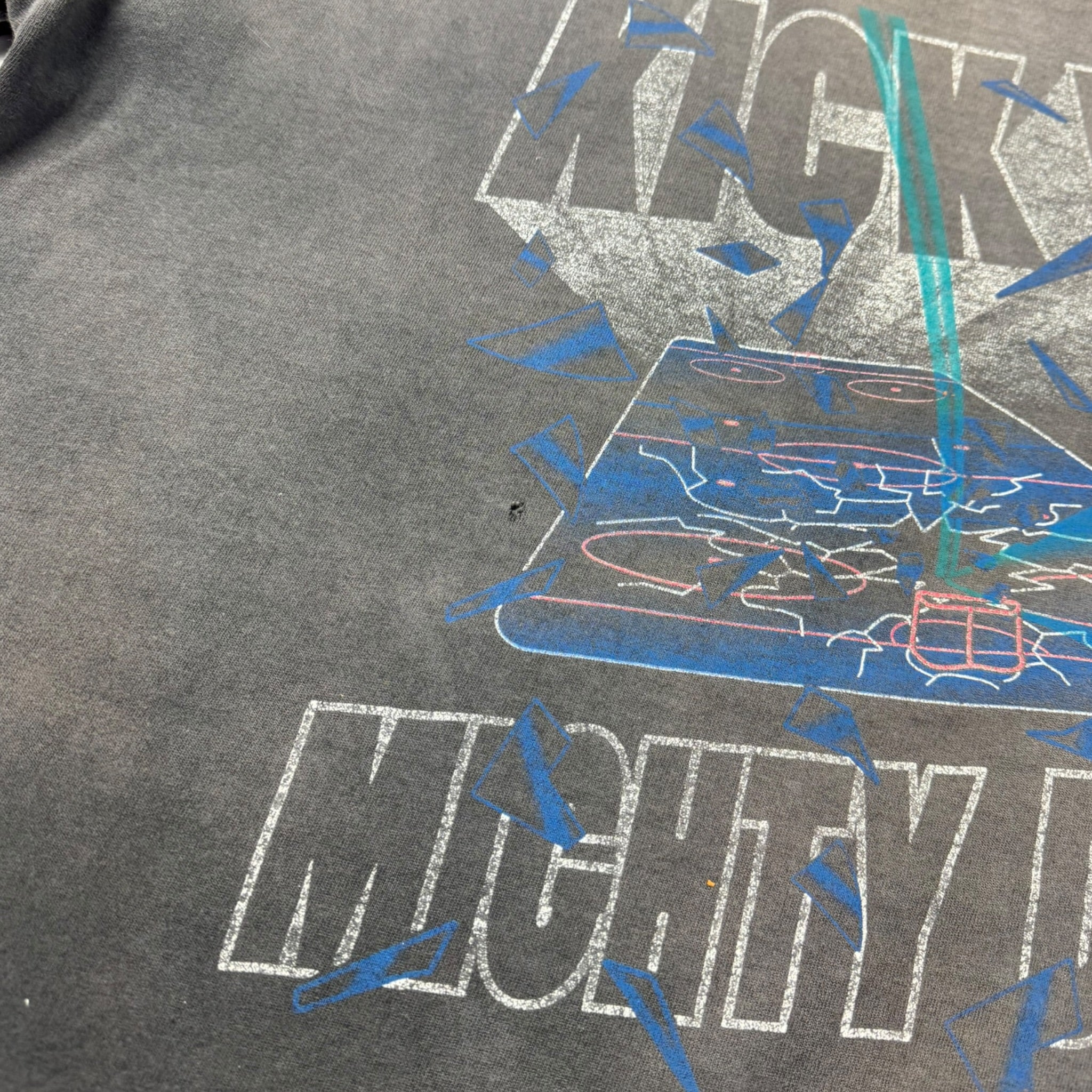 Vintage Anaheim Mighty Ducks “Kick Ice” T-Shirt Faded