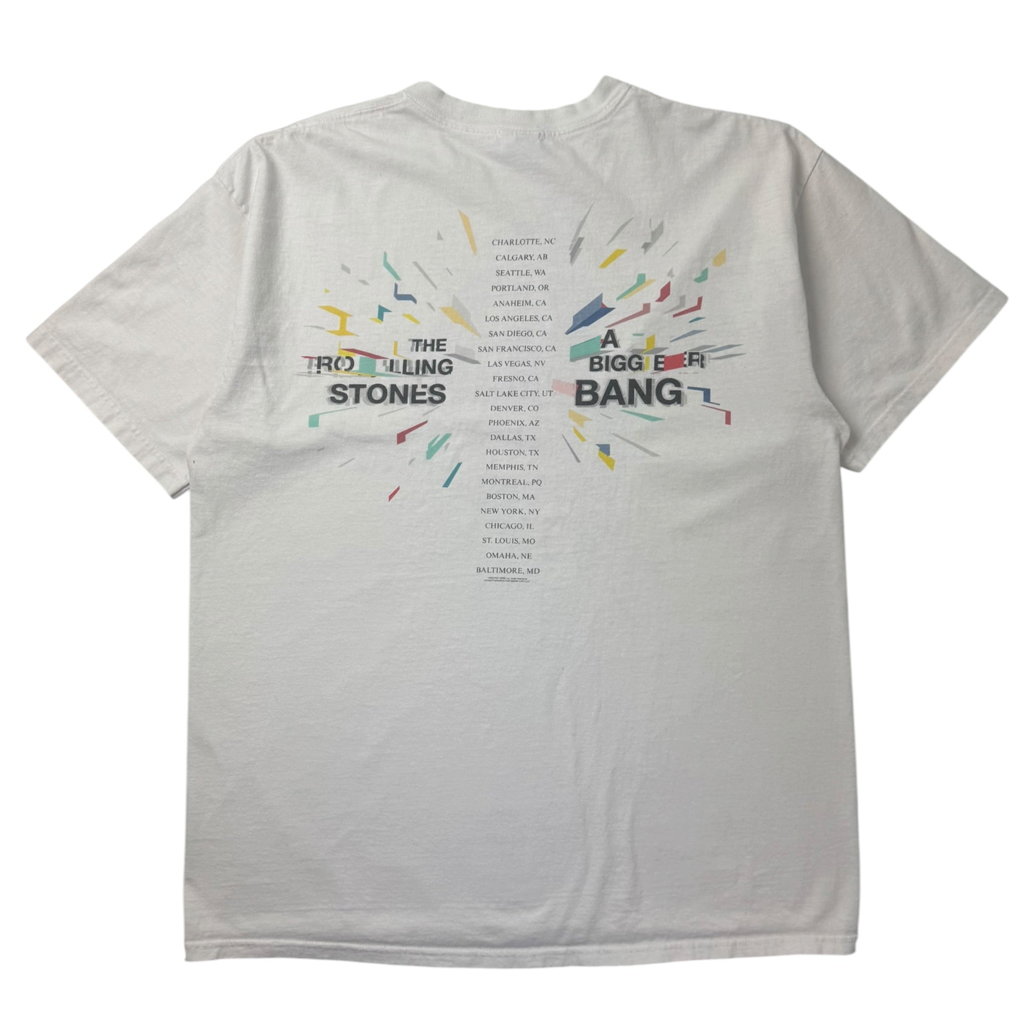 2005 The Rolling Stones ‘A Bigger Bang’ Tour T-Shirt White