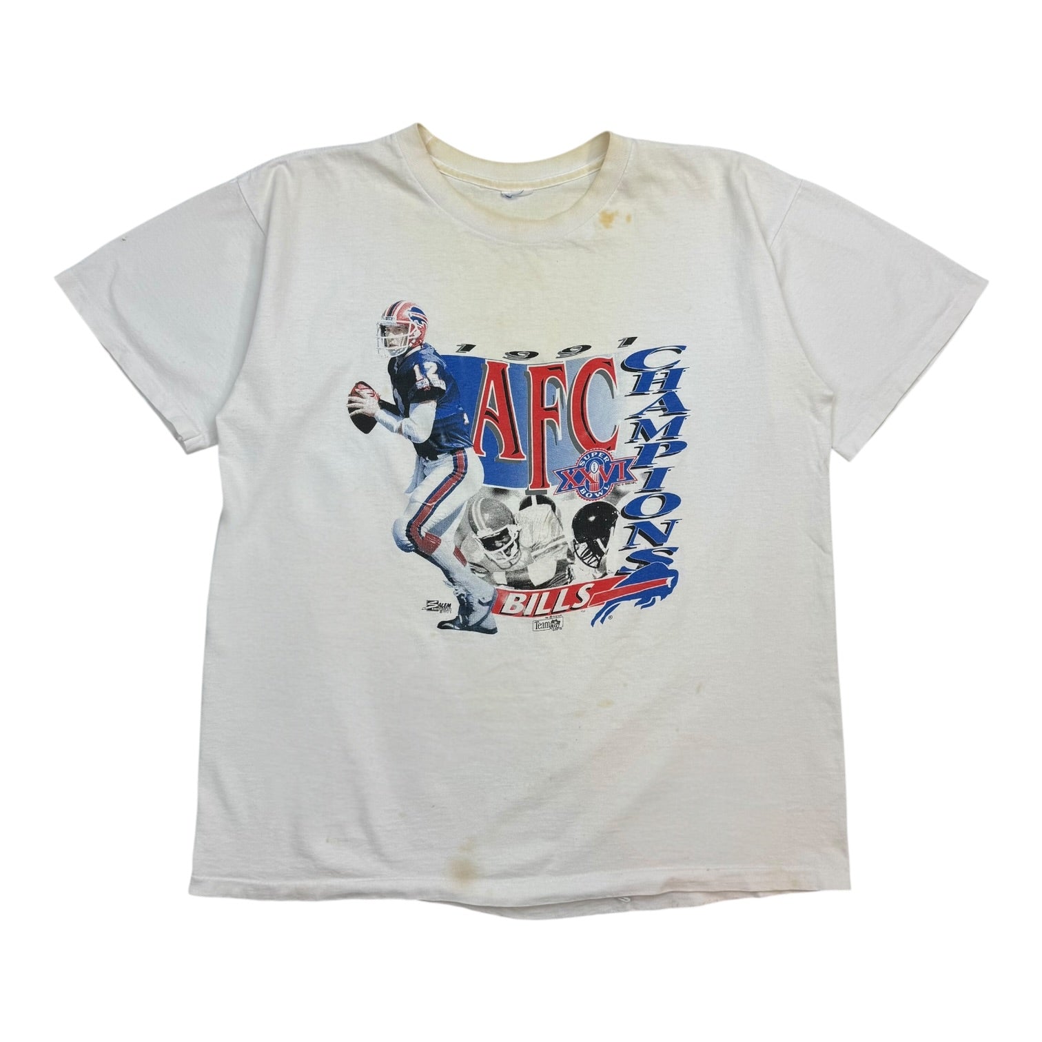 1991 Buffalo Bills AFC Tee White